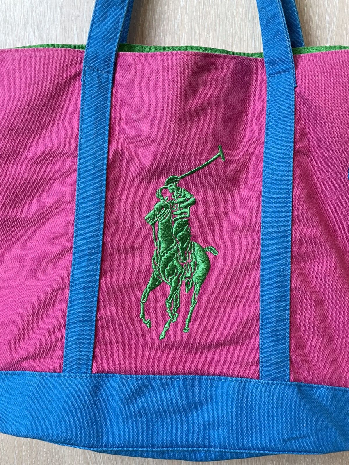 Designer × Polo Ralph Lauren × Ralph Lauren Vintage Polo Ralph Lauren Bucket Bag Beach Embroidered logo Size ONE SIZE - 3 Thumbnail