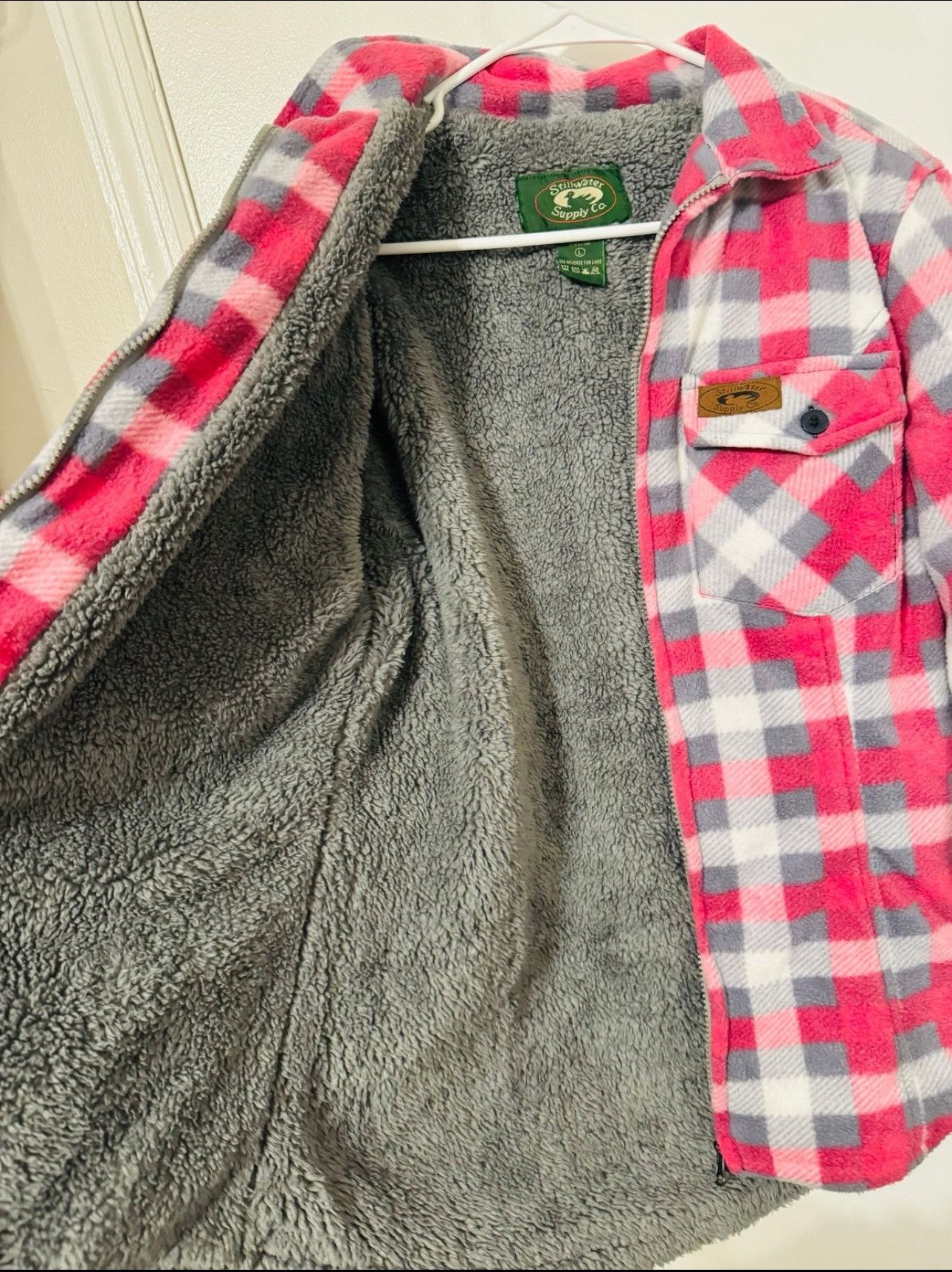 Other Stillwater Women Pink Plaid Winter Coat Size Large Size L / US 10 / IT 46 - 5 Thumbnail