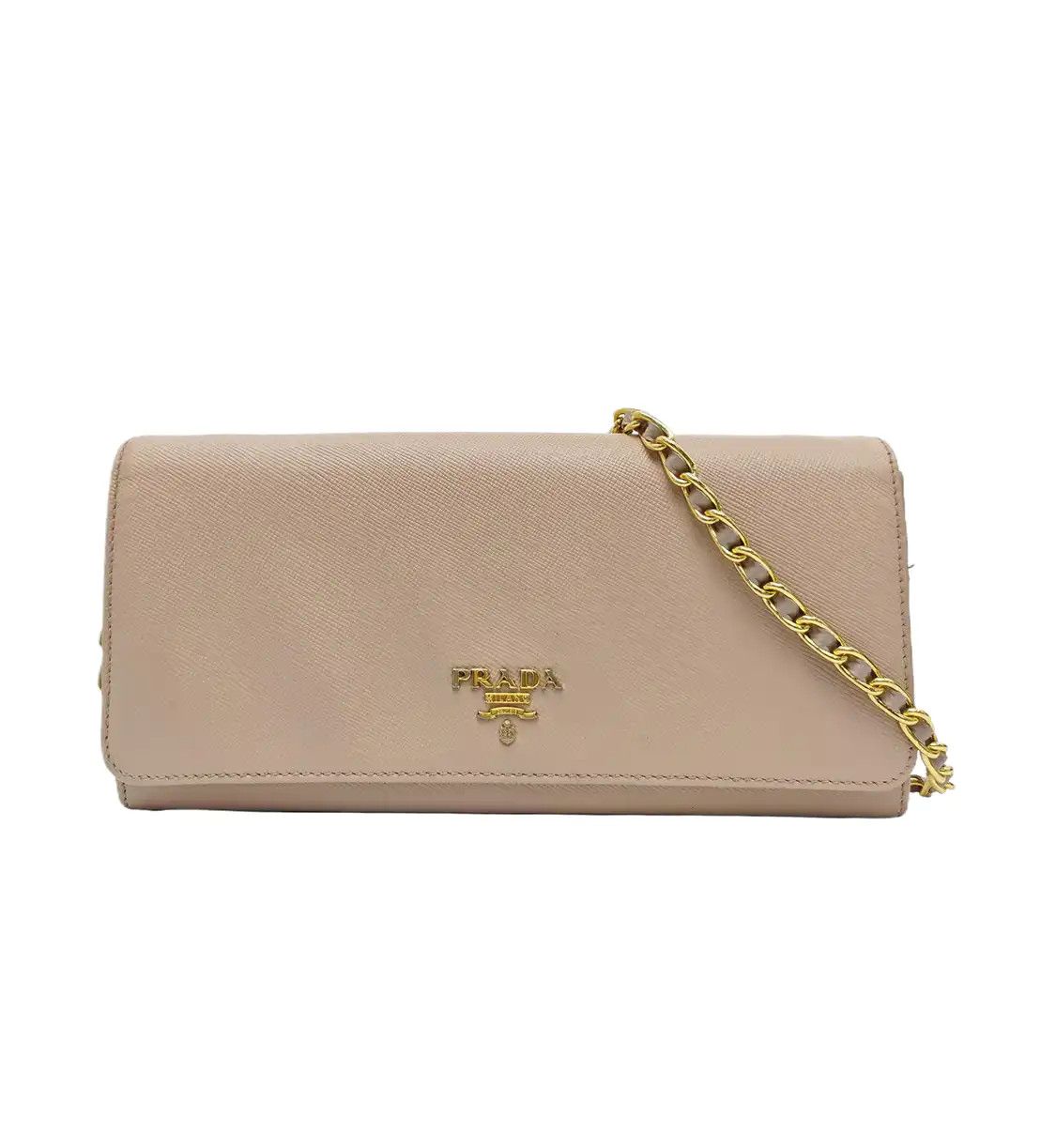 Prada PRADA pink cowhide leather shoulder bag crossbody bag gold hardware detachable s Size ONE SIZE - 1 Thumbnail