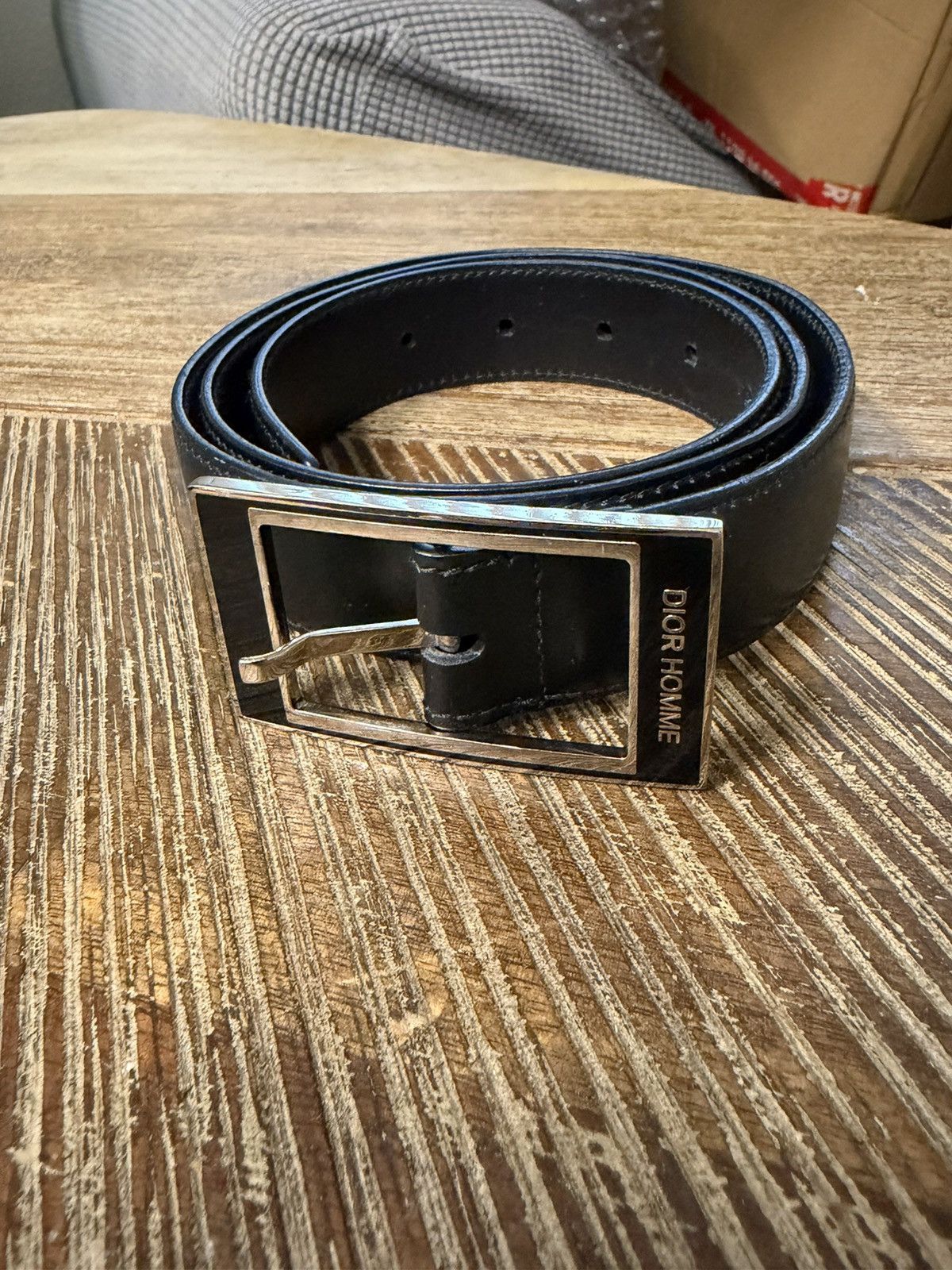 Dior Black Leather Buckle Belt Size ONE SIZE - 1 Thumbnail