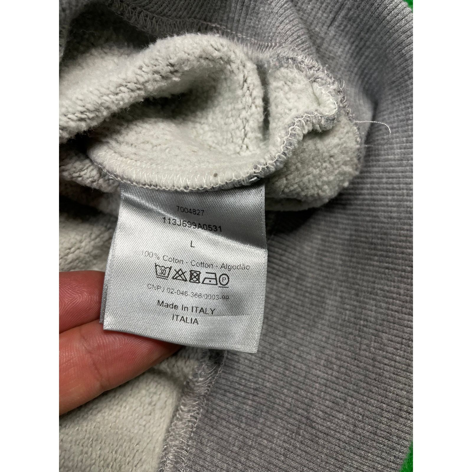 Dior Dior CD Logo Crewneck Grey Large Used Size US L / EU 52-54 / 3 - 3 Thumbnail