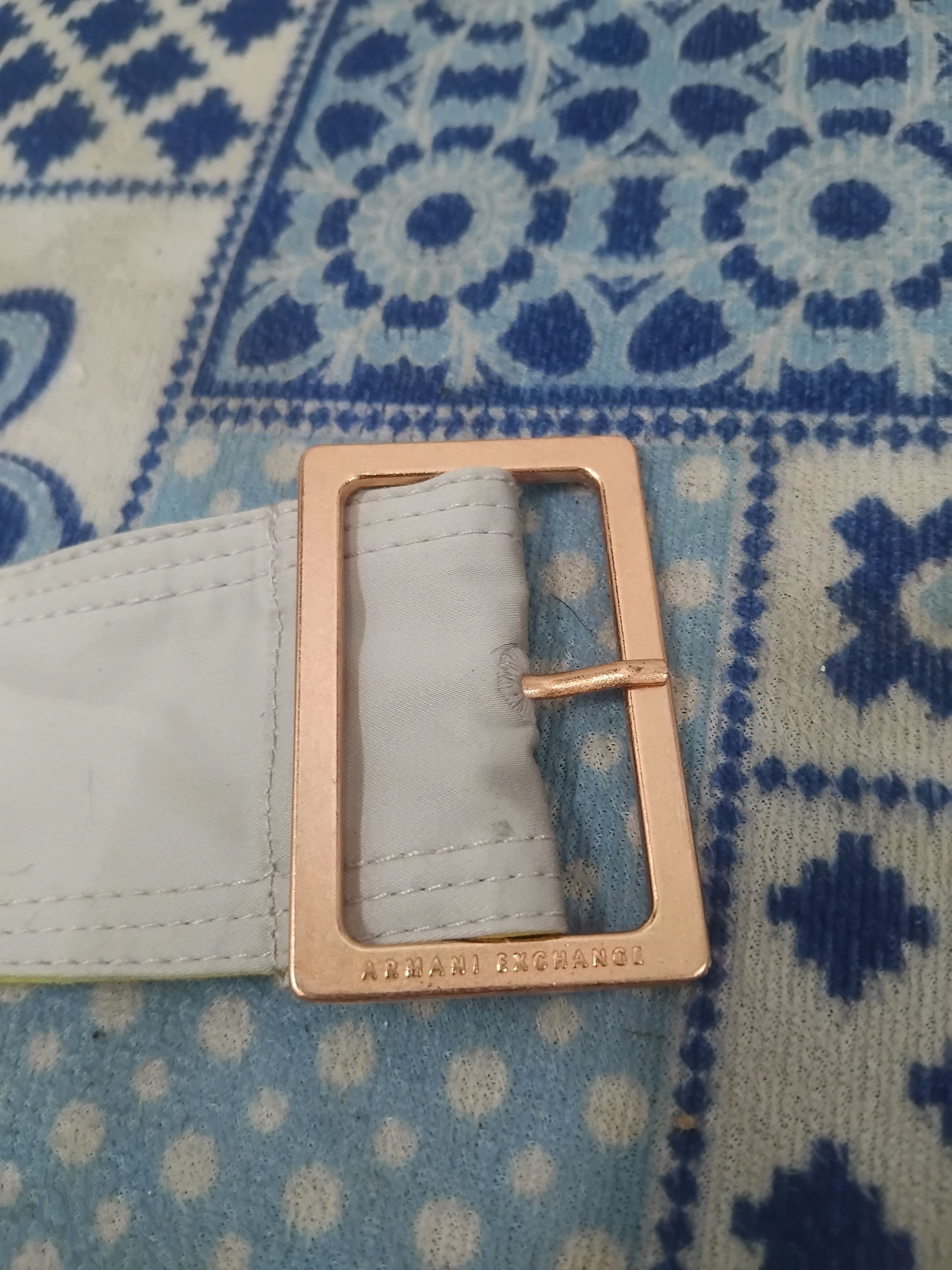 Armani Exchange 💥Armani exchange yellow colour cotton belt Size ONE SIZE - 9 Thumbnail