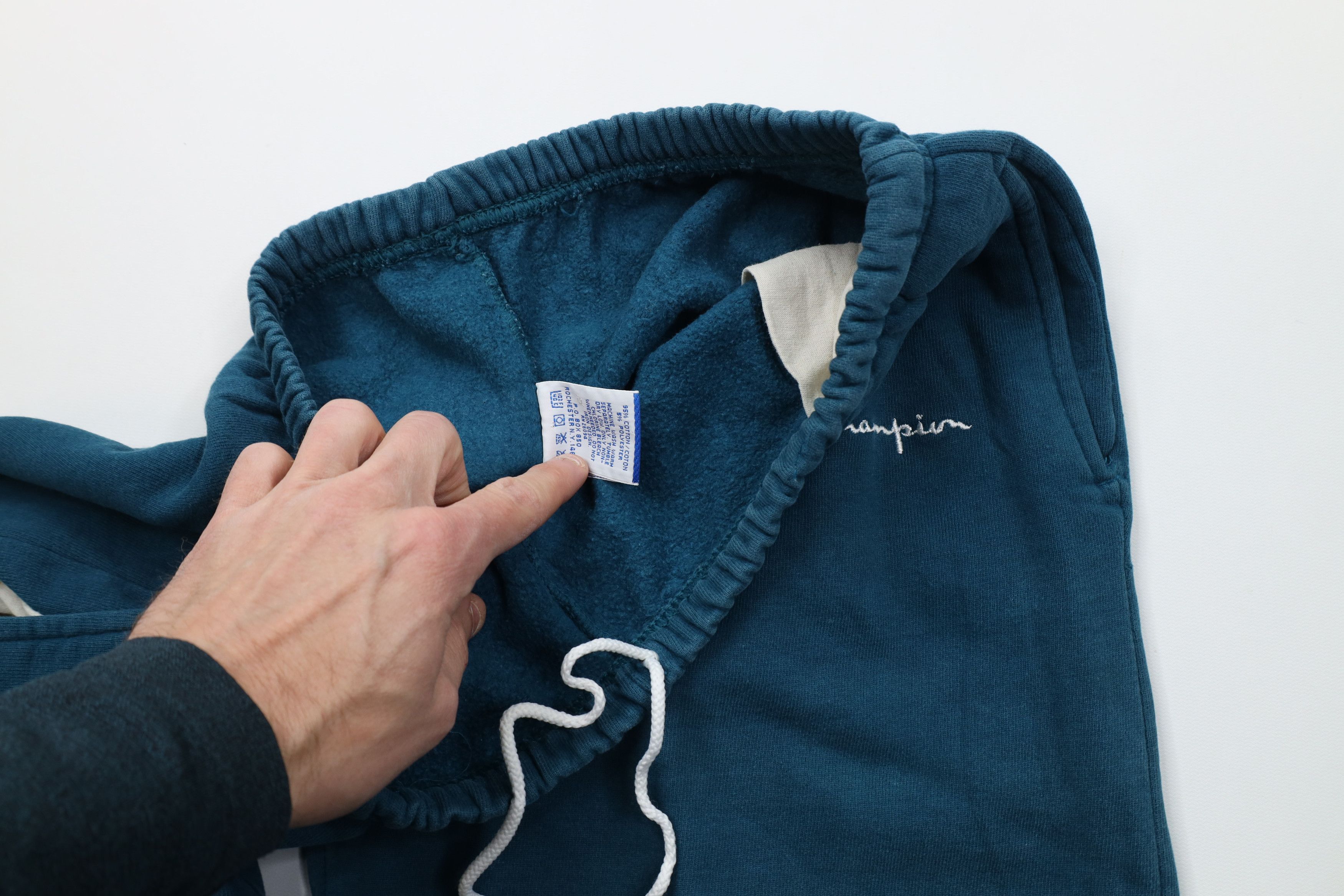Champion Vintage 90s Champion Spell Sweatpants Joggers Pants Blue USA Size US 38 / EU 54 - 10 Thumbnail