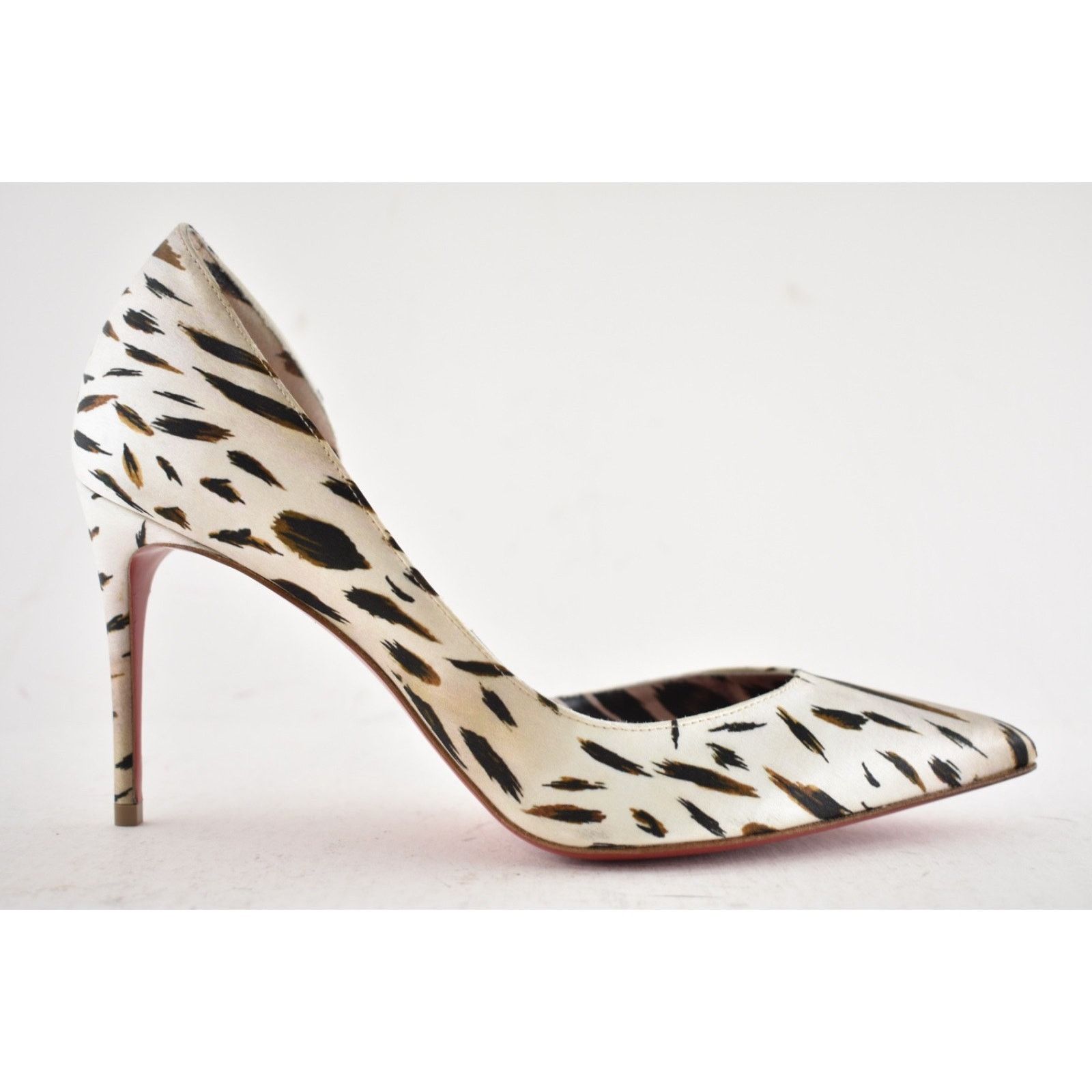 Christian Louboutin Christian Louboutin Iriza 85 Cheetah Crepe Heel Pump 38 Size US 8 / IT 38 - 2 Thumbnail