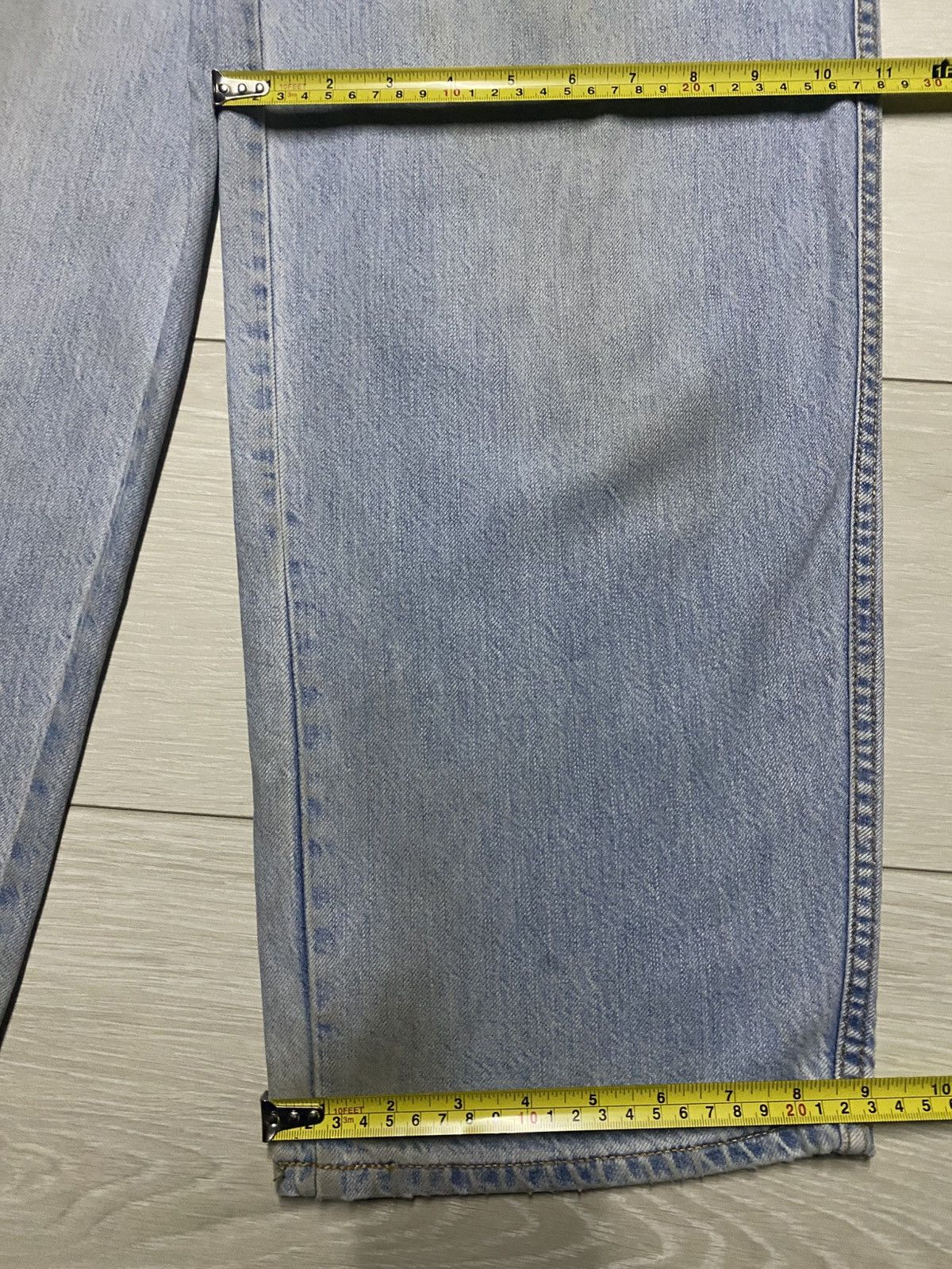 Christophe Lemaire Vintage Uniqlo Fade Wash Super Baggy Jeans Size 27" / US 4 / IT 40 - 9 Thumbnail