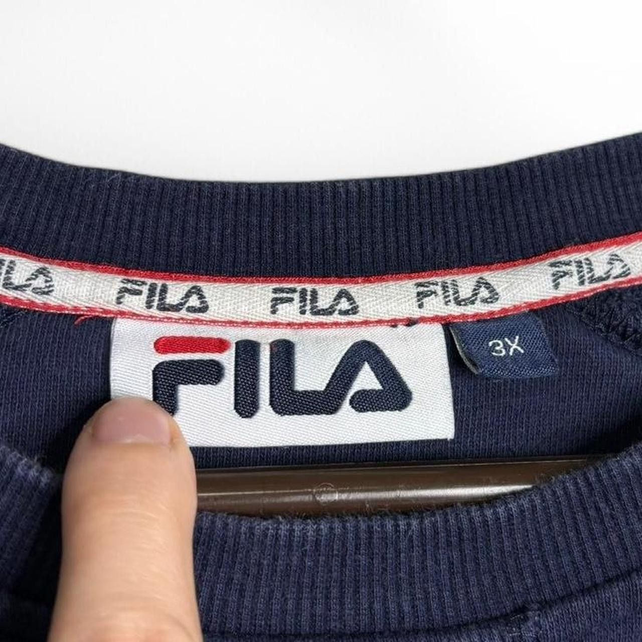 Fila Vintage Style Fila Navy Blue Sweatshirt - XXXL Size US XXL / EU 58 / 5 - 3 Thumbnail