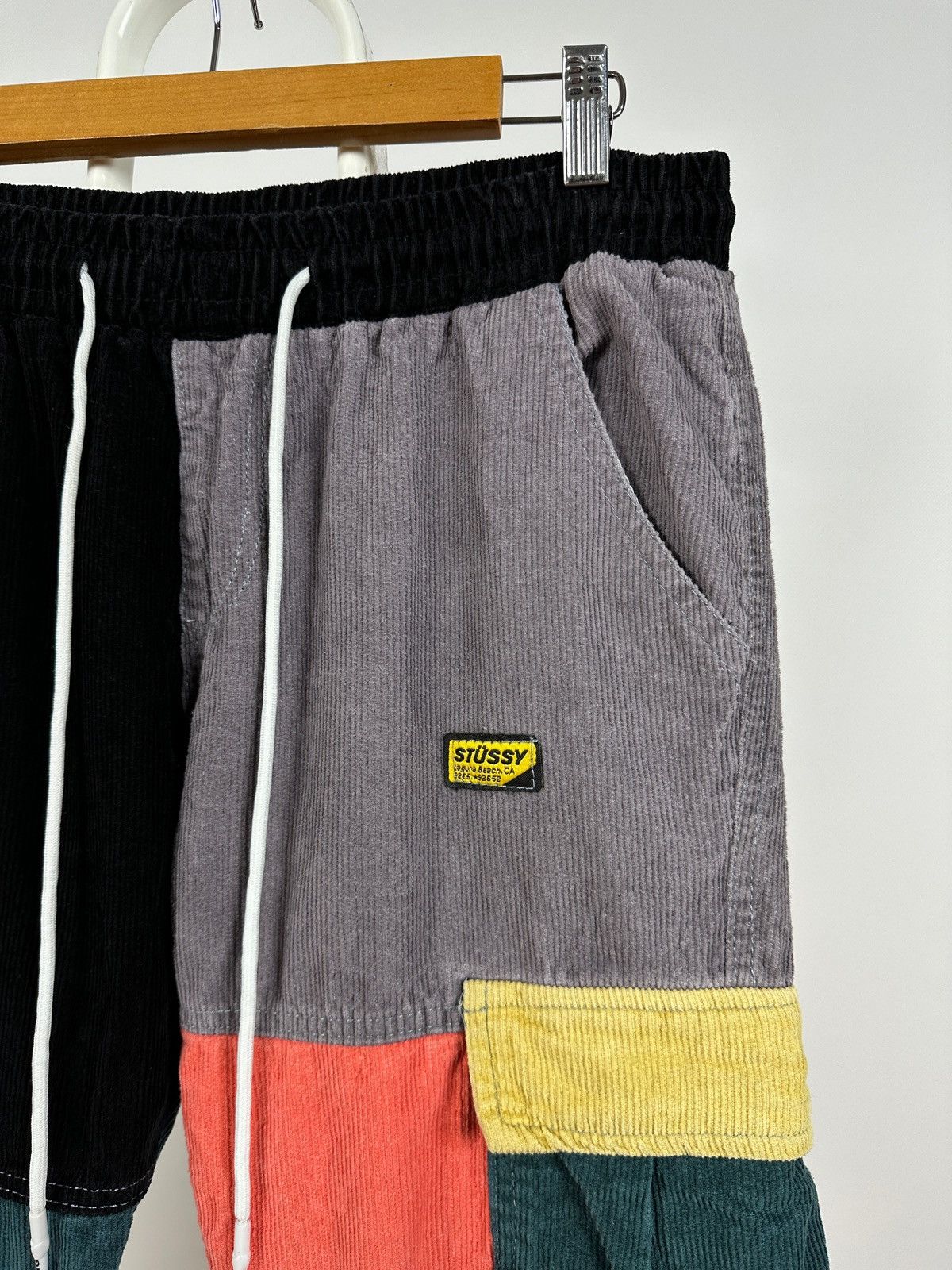 Japanese Brand Stussy x Coursemys Corduroy Patchwork Cargo Pants Size US 30 / EU 46 - 7 Thumbnail