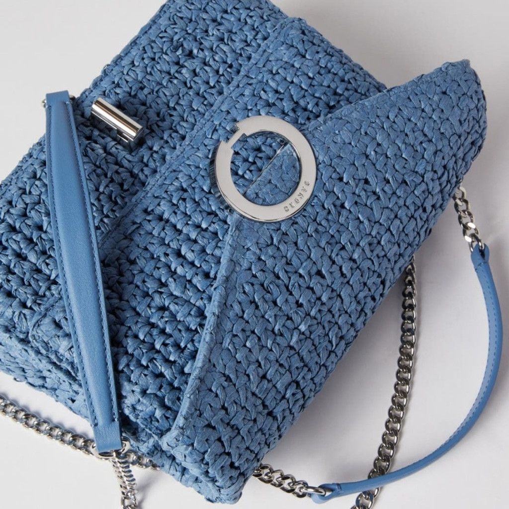 Sandro Sandro YZA Raffia Shoulder Bag Size ONE SIZE - 3 Thumbnail