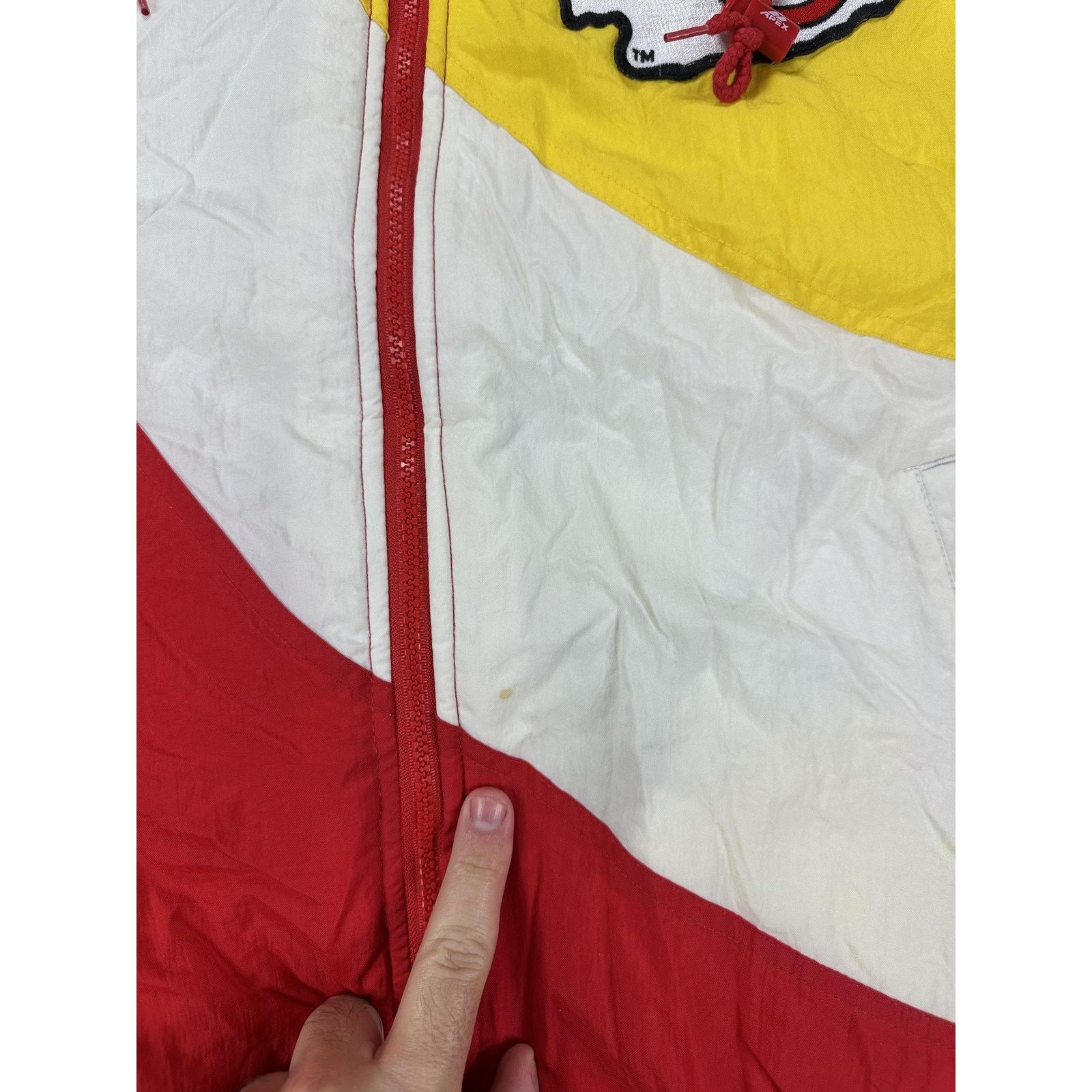 Apex One Vintage Kansas City Chiefs Puffer Jacket Apex One Hooded L Size US L / EU 52-54 / 3 - 13 Thumbnail