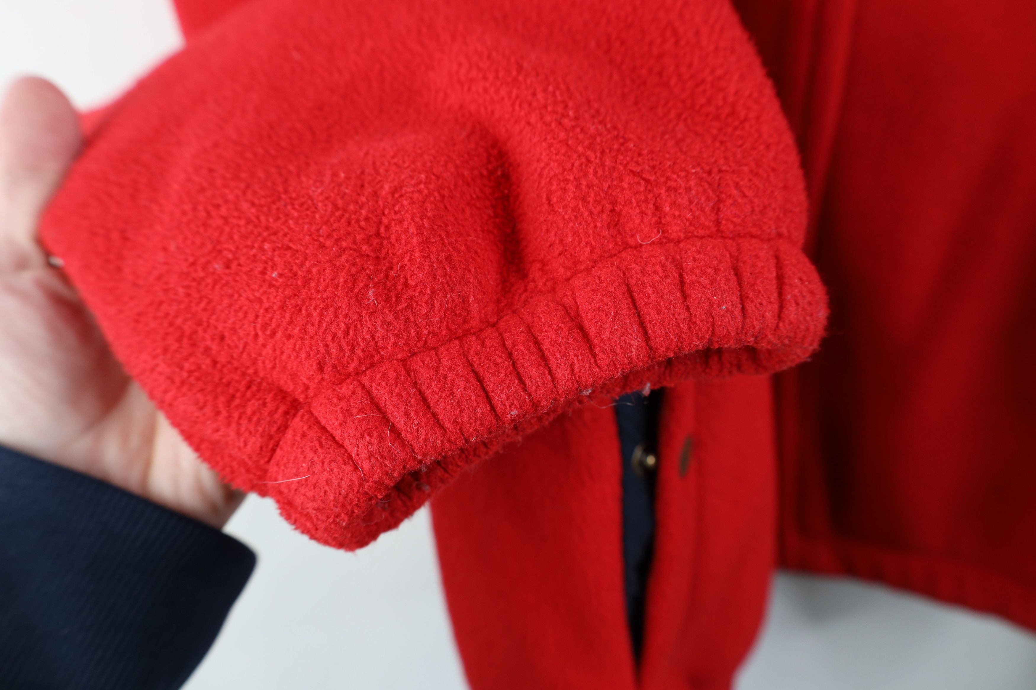 Ralph Lauren Vintage 90s Ralph Lauren Fleece Full Zip Bomber Jacket Red Size US XL / EU 56 / 4 - 7 Thumbnail