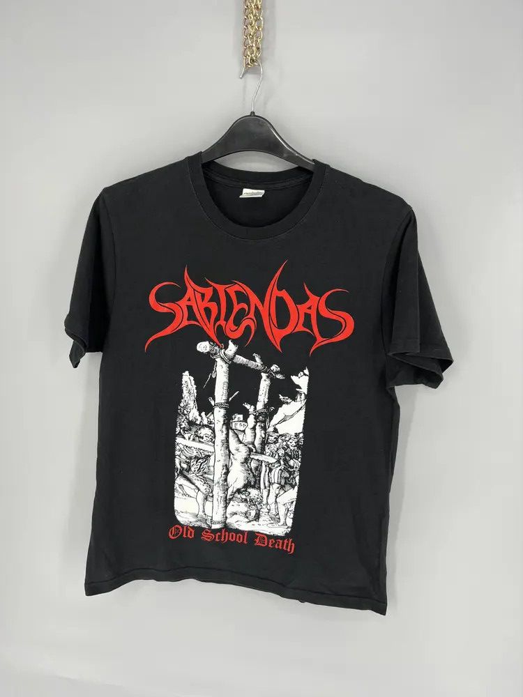 Band Tees Vintage SABIENDAS "Old School Death" Shirt Black Size US M / EU 48-50 / 2 - 3 Thumbnail