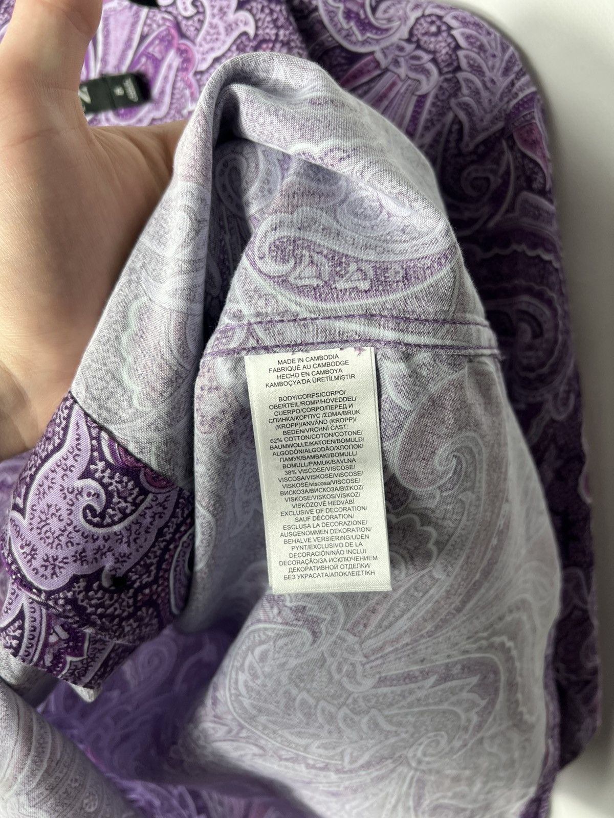 Polo Ralph Lauren Lauren Ralph Lauren Pajama Sleep Shirt Womens Paisley Purple Size XS / US 0-2 / IT 36-38 - 6 Thumbnail