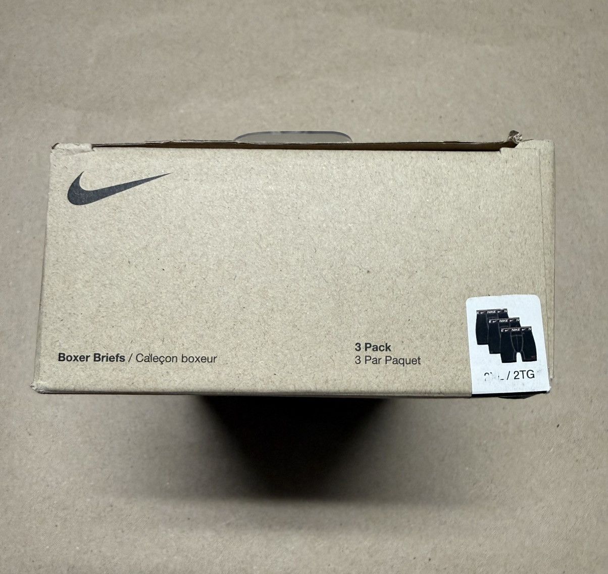 Nike Nike Dri Fit Essential Boxer Brief size XXL Black 3 Pack! Size 38 - 4 Thumbnail