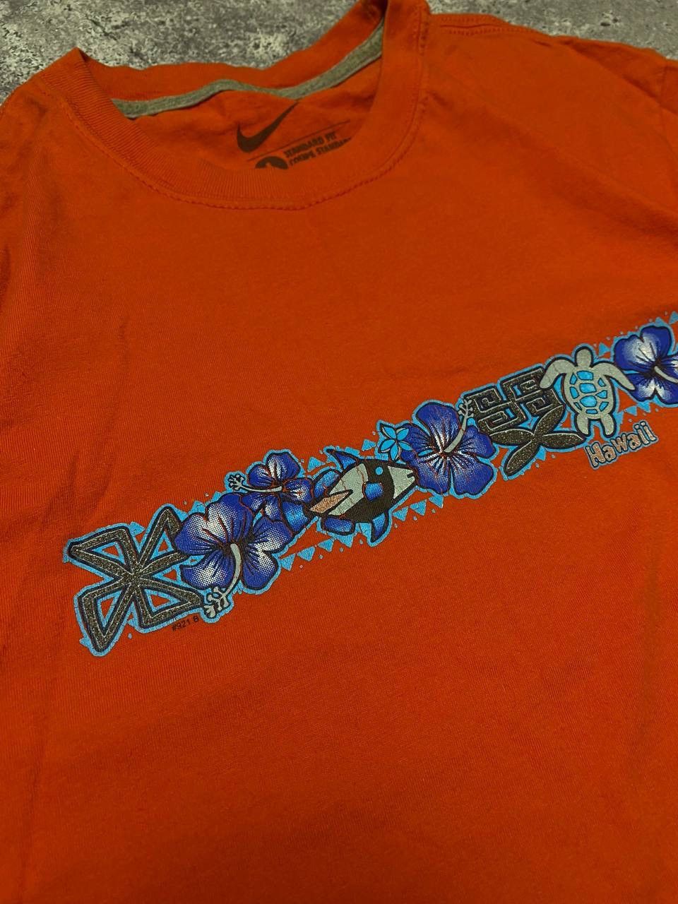 Nike × Vintage RARE NIKE HAWAII T-SHIRT VINTAGE TEE CENTER LOGO 00’s Size US L / EU 52-54 / 3 - 7 Thumbnail