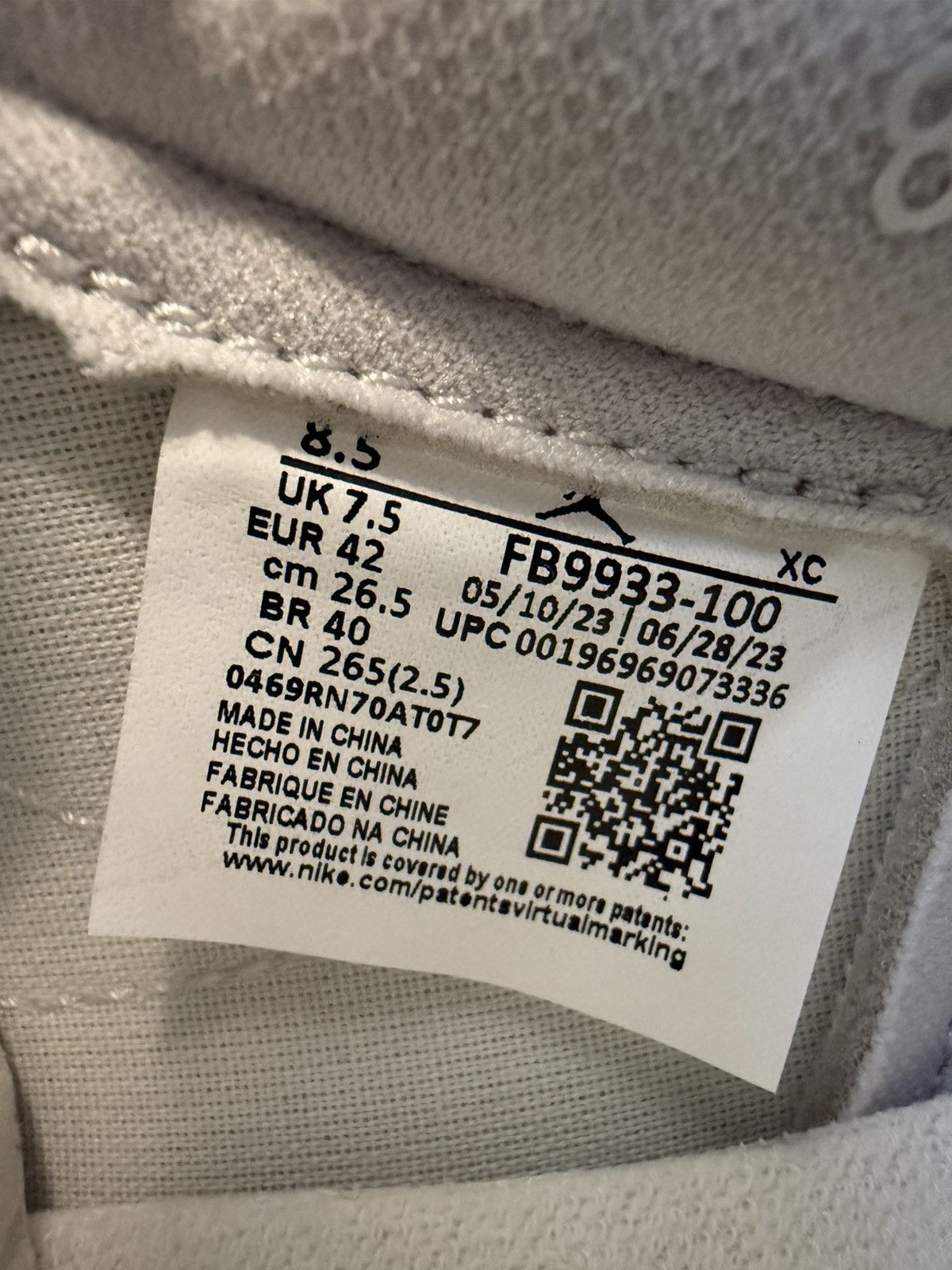 Nike 2023 Jordan 1 Retro Low 85 Neutral Grey Size US 8.5 / EU 41-42 - 8 Thumbnail