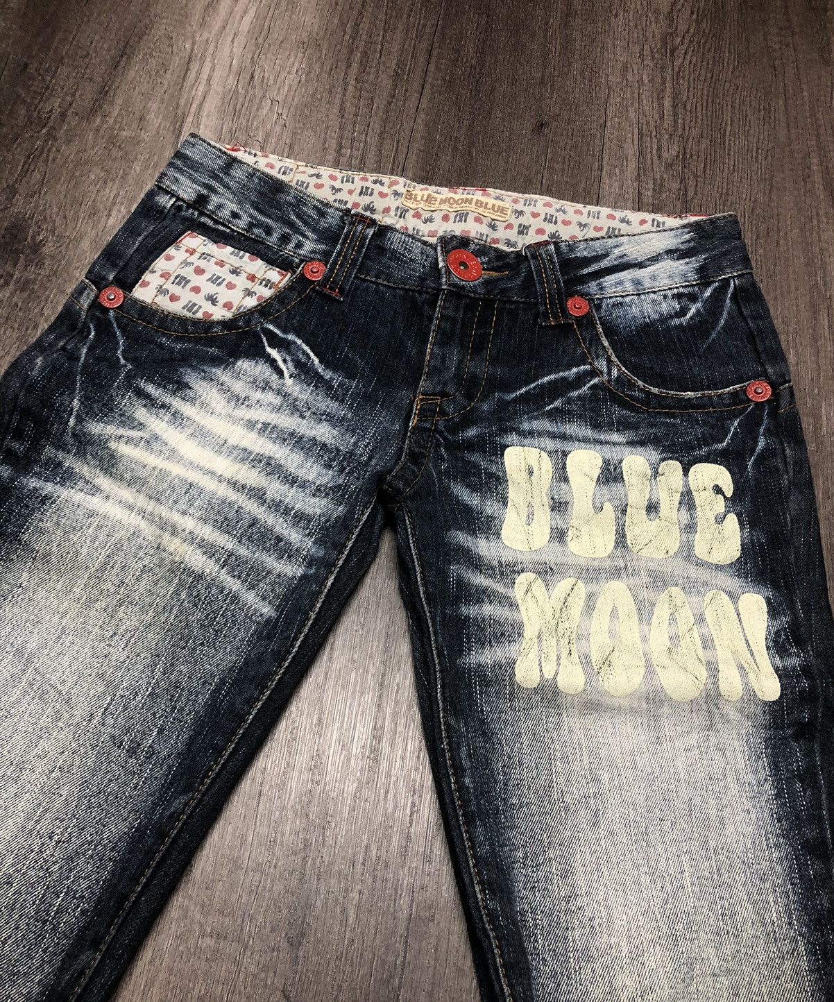 Blue Blue Japan × Japanese Brand × Vintage VINTAGE BLUE MOON BLUE SURF JEANS UNISEX DESIGN Size US 31 - 6 Thumbnail