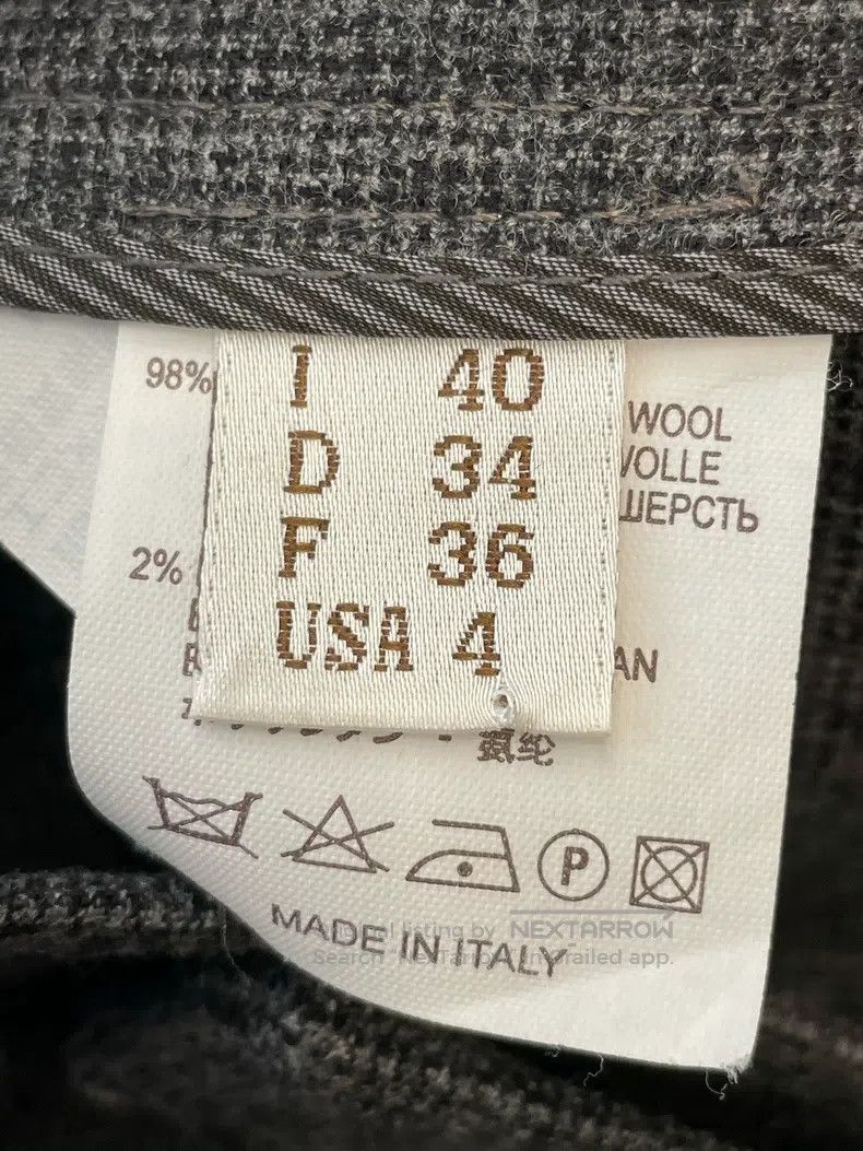 Brunello Cucinelli Brunello Cucinelli Dark Gray Beaded Raw Wool Casual Pants Size 26" / US 2 / IT 38 - 4 Thumbnail