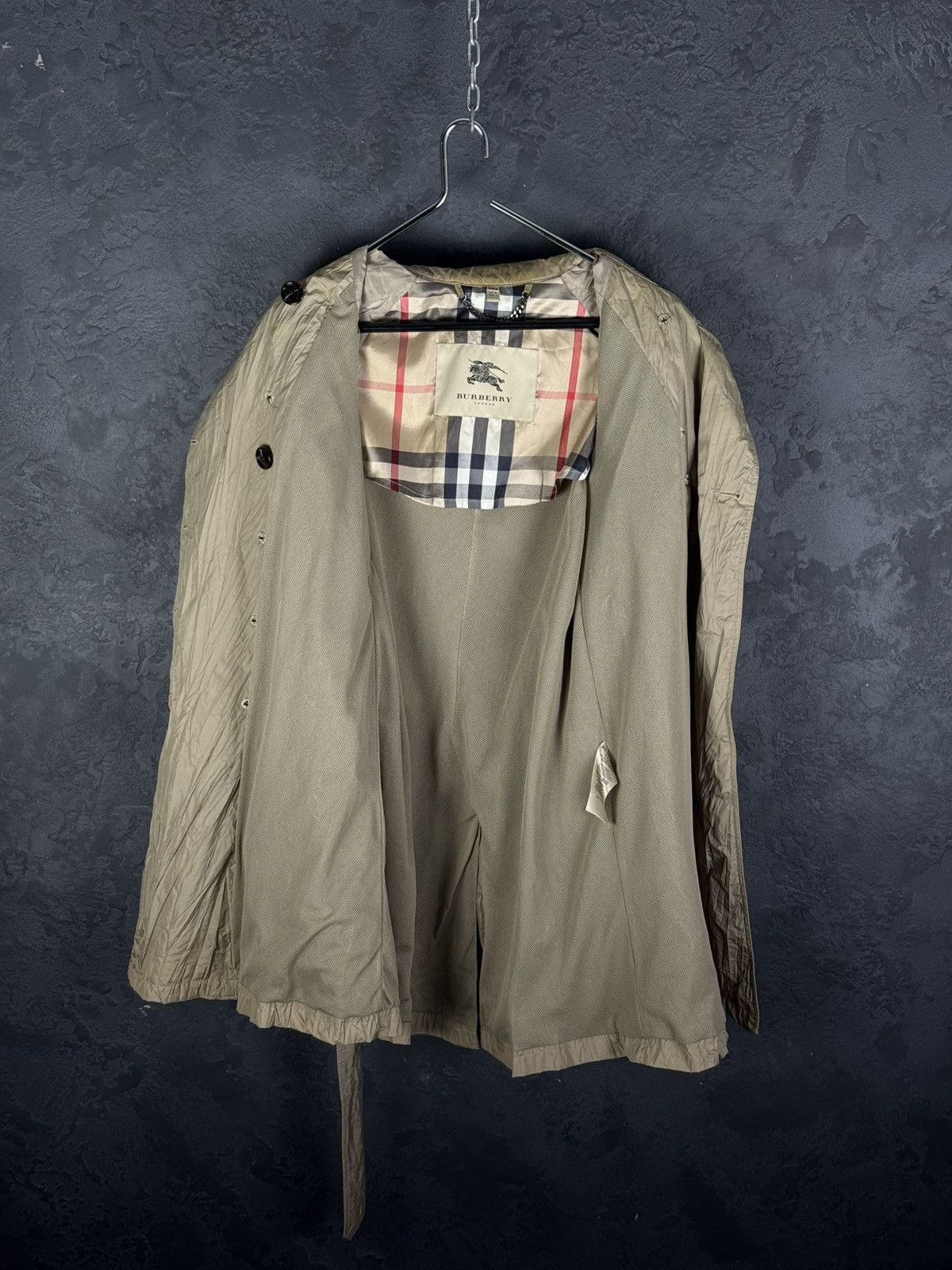 Burberry BURBERRY PRORSUM Nylon Belted Women’s Double Trench Coat Size M / US 6-8 / IT 42-44 - 13 Thumbnail