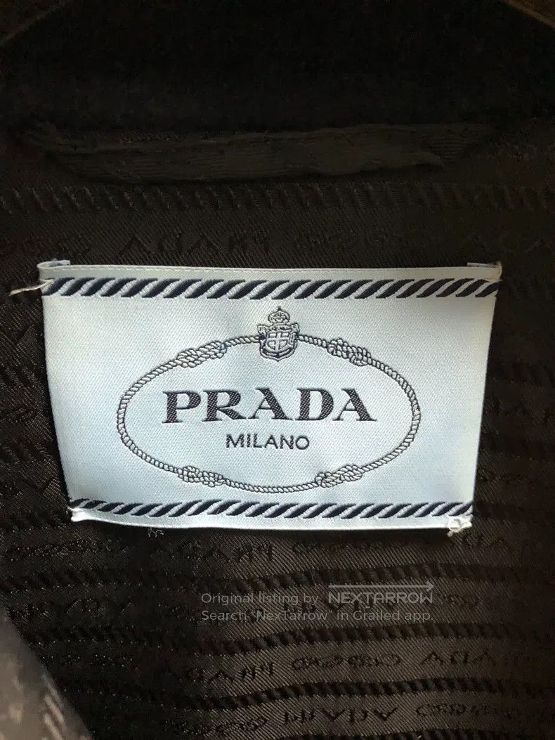 Prada Prada FW22 Solid colour single-breasted logo decorated lon Size XXS / US 00 / IT 34 - 3 Thumbnail