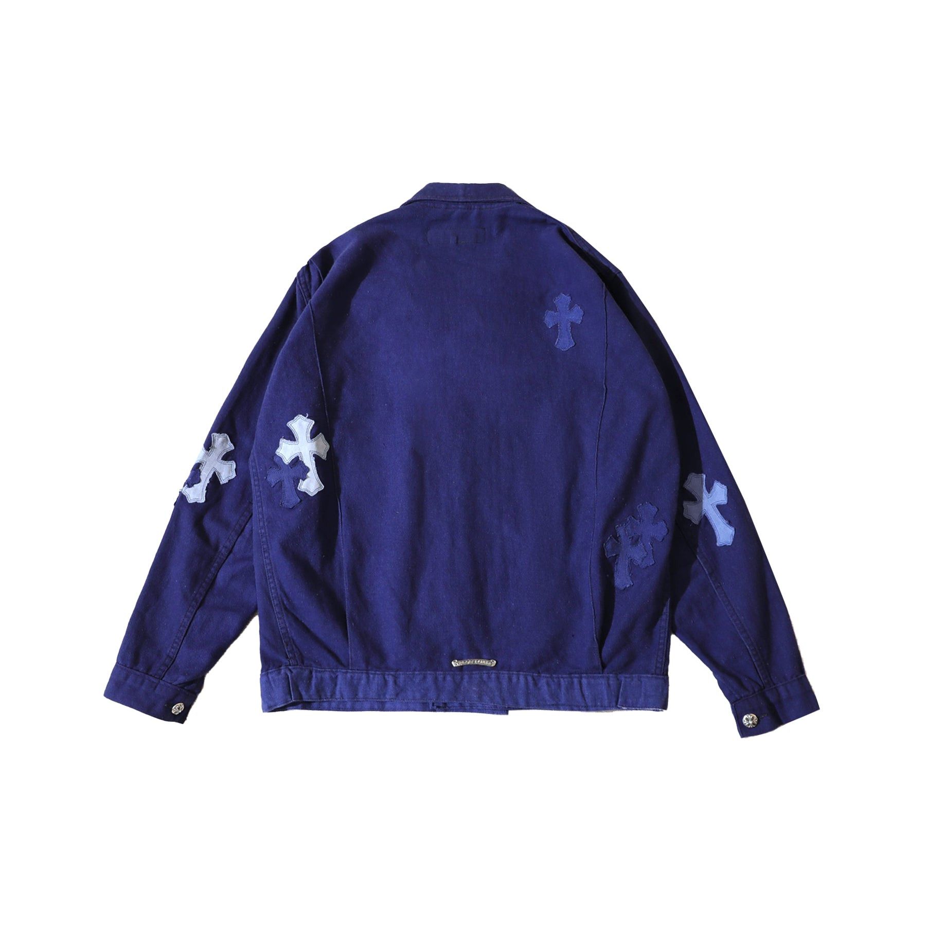 Chrome Hearts Chrome Hearts Cross Patch Bleu de Travail French Work Jacket Size US M / EU 48-50 / 2 - 2 Thumbnail