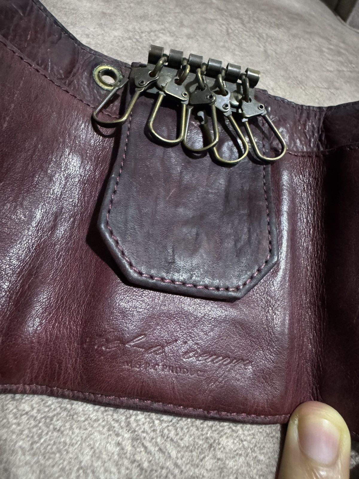 MasterPiece Leather 🇯🇵 MSPC 2 Way Wallet Key Holder Zipper Snap On Size ONE SIZE - 6 Thumbnail