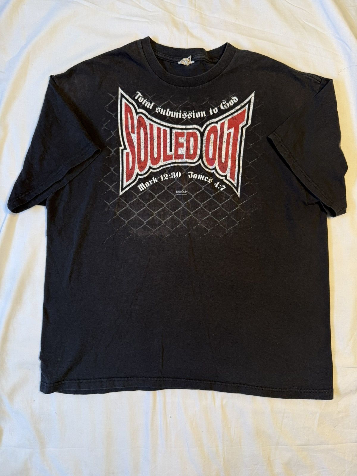 Tapout Vintage Y2K Souled Out Tapout Parody Black Jesus Tee Shirt Size US XL / EU 56 / 4 - 1 Thumbnail