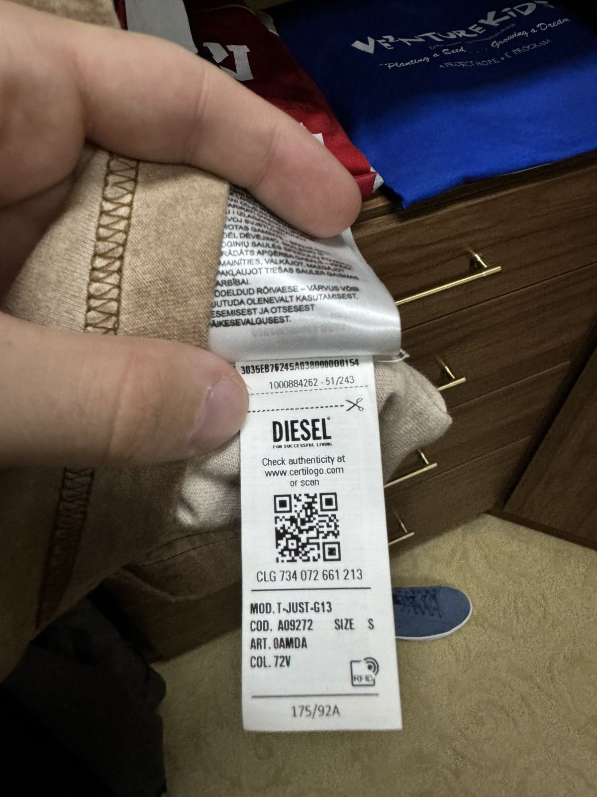 Diesel Diesel Graphic T-Shirt Size US S / EU 44-46 / 1 - 4 Thumbnail