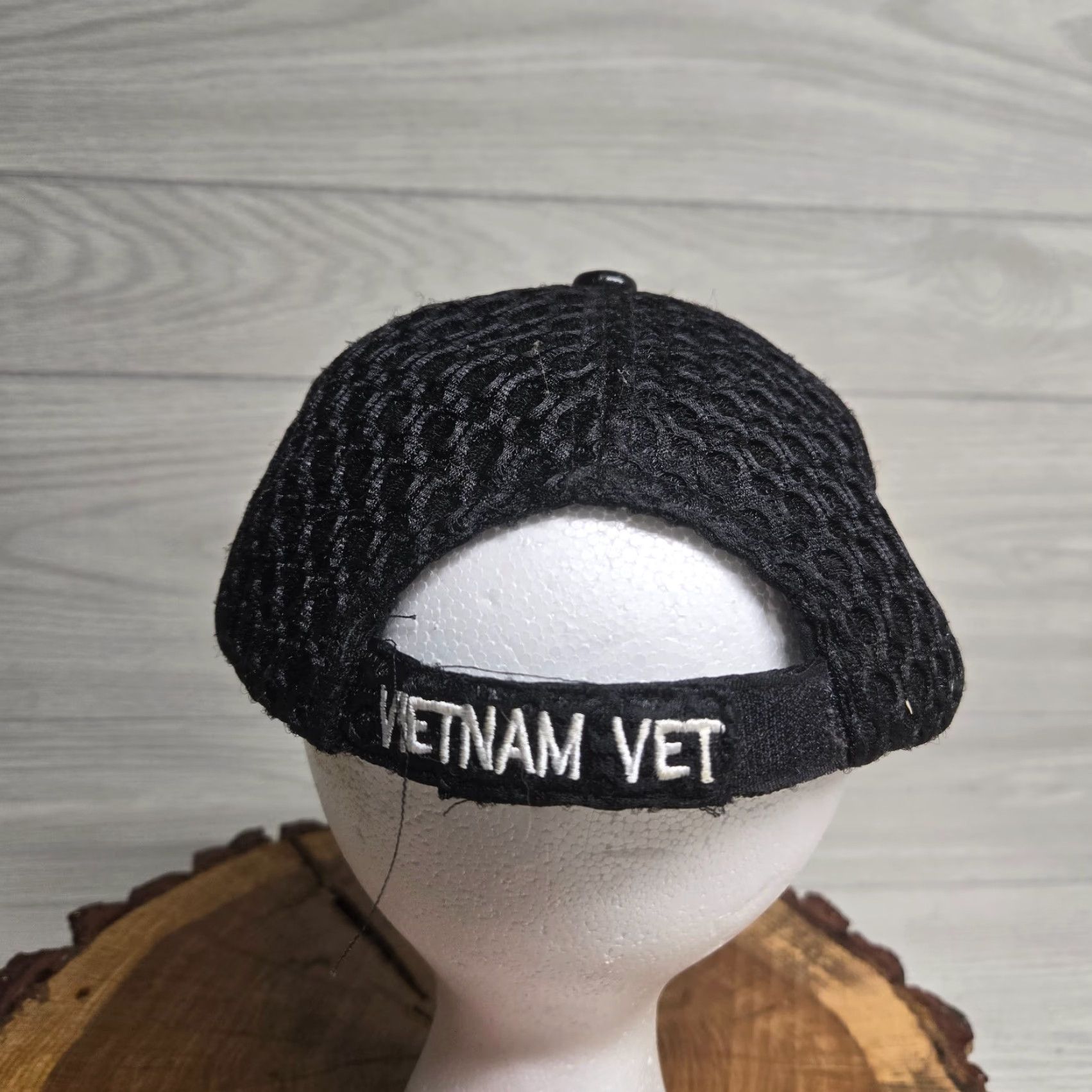Vintage Veteran Hat Trucker Cap Adjustable Black US Navy Vietnam Vietnam War Vet Men’s Cap Hat Size ONE SIZE - 3 Thumbnail