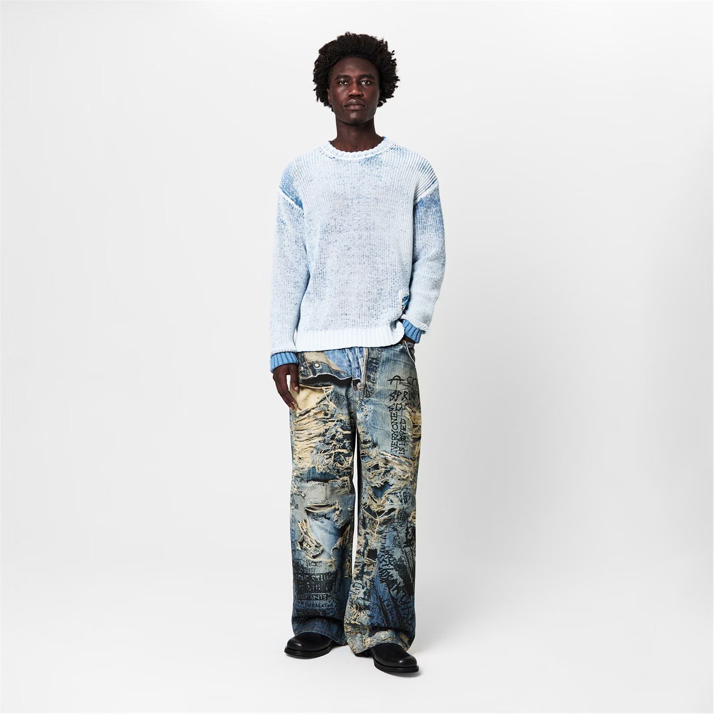 Acne Studios o1g2r1mq0825 Acne Kype Jumper in Blue Size US M / EU 48-50 / 2 - 6 Thumbnail