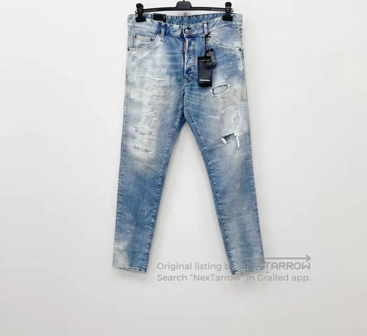 Dsquared2 Blue Distressed Denim Jeans Size 34. Size US 34 / EU 50 - 1 Thumbnail