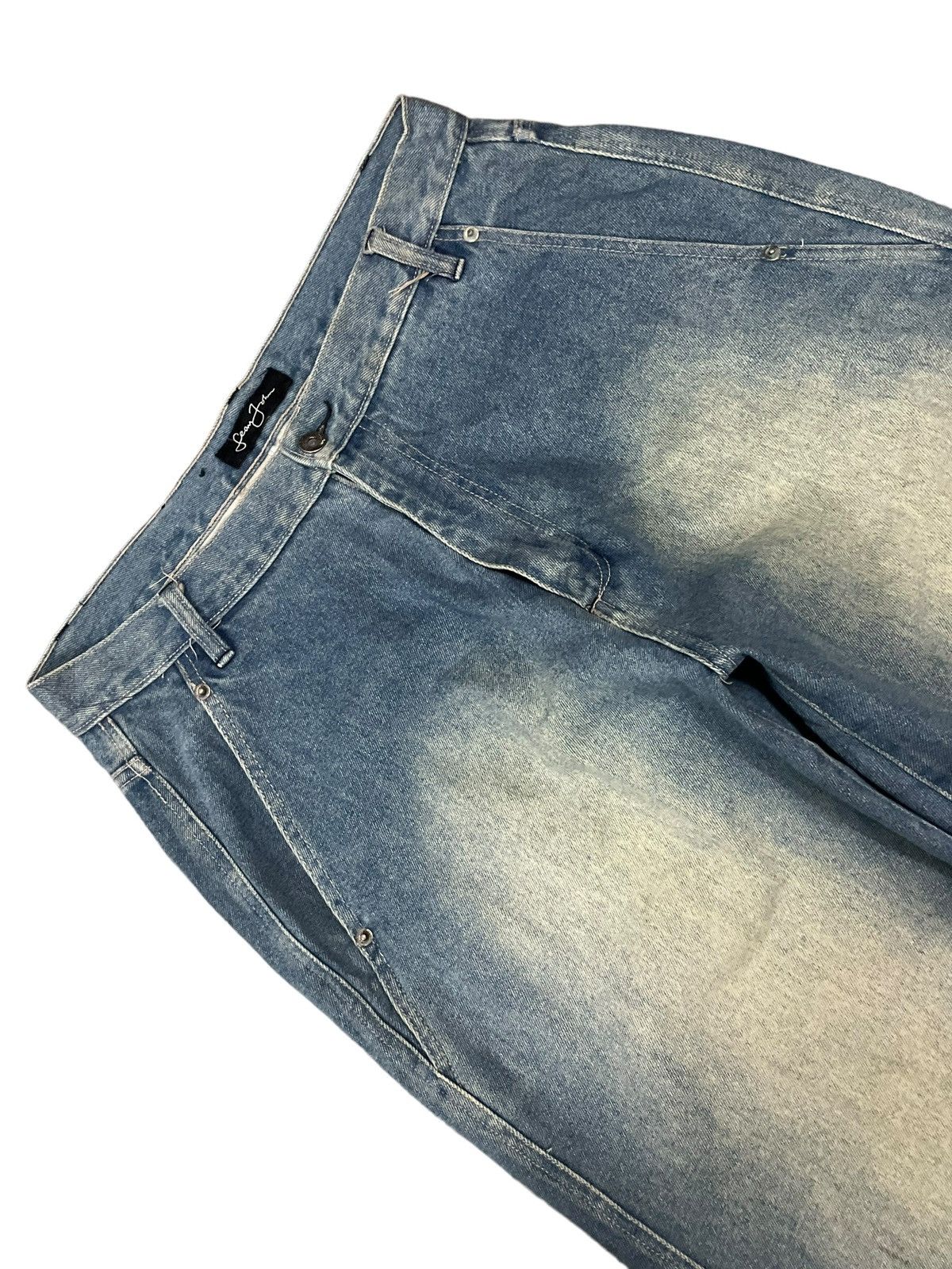 Sean John Vintage Y2K Sean John Distressed Mud Wash Baggy Barrel Jeans Size US 34 / EU 50 - 10 Thumbnail