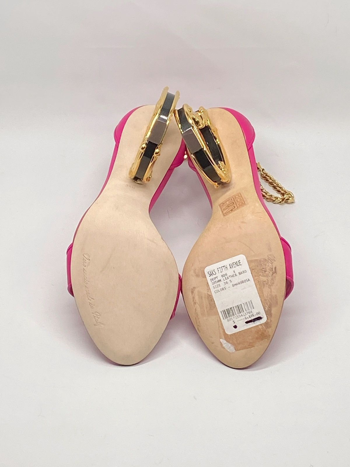 Dolce & Gabbana Dolce&Gabbana Sculpted-Heel DG Leather Sandals size 36.5 Size US 6.5 / IT 36.5 - 12 Thumbnail