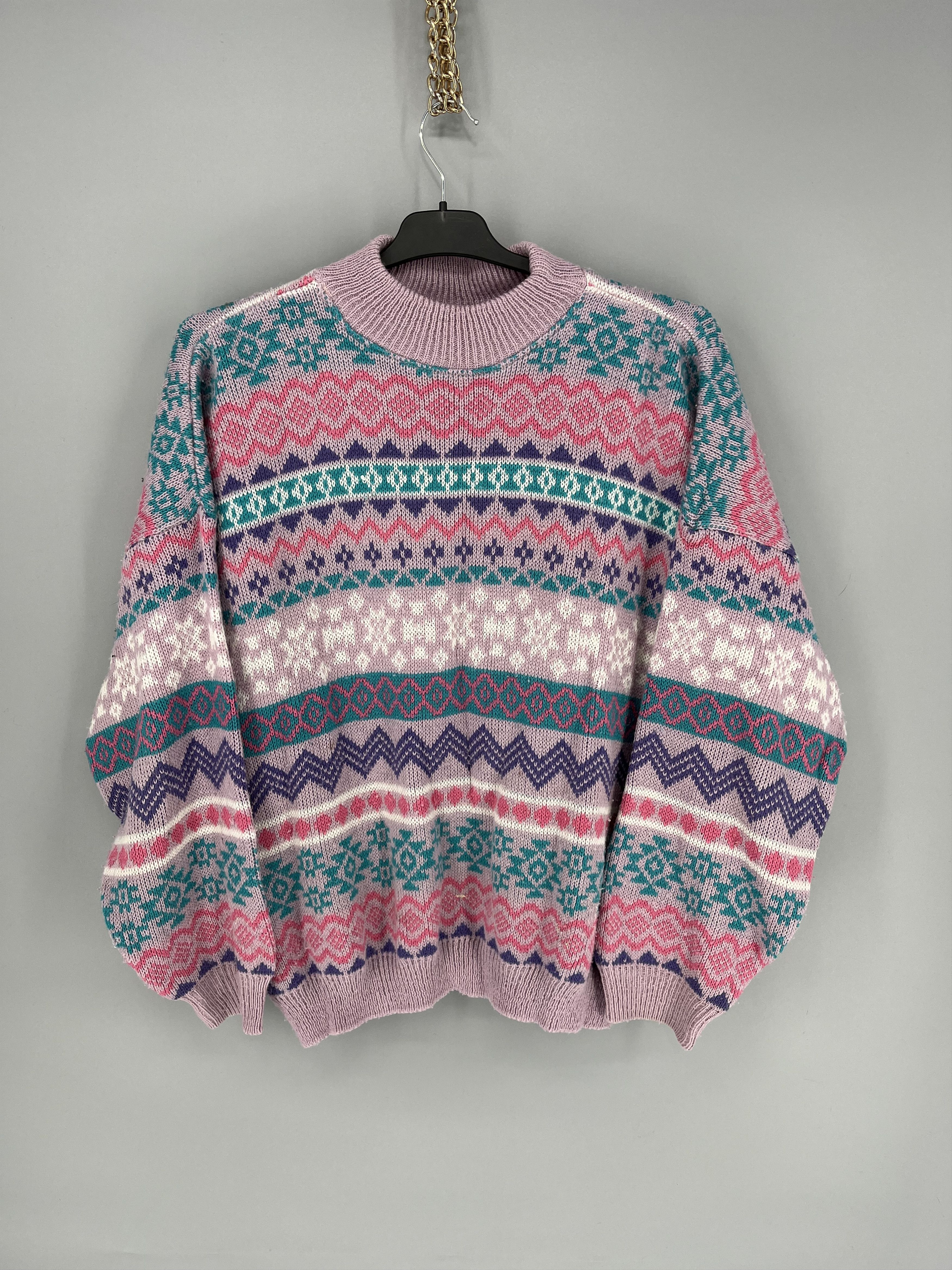 Vintage Vintage 90s Wool Sweater Oversize Made in Itali Size M / US 6-8 / IT 42-44 - 1 Thumbnail
