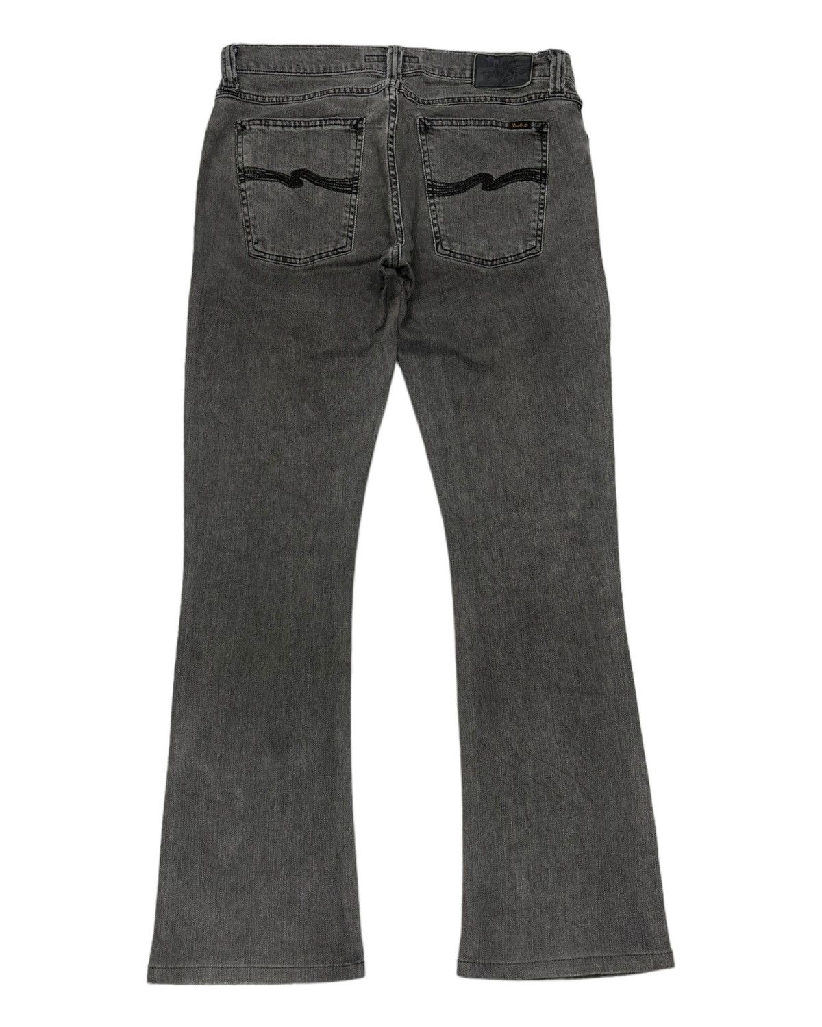 Nudie Jeans NUDIE JEANS BOOTCUT FOGGY BLACK FLARE DENIM Size 32" / US 10 / IT 46 - 2 Thumbnail