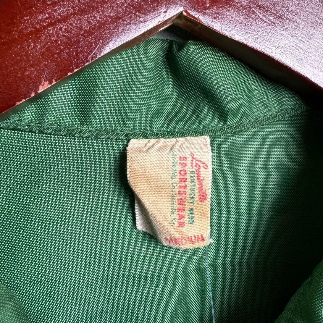 Vintage VTG 70s Racing Full Zip Jacket Mens Sz M Green Patch Size US M / EU 48-50 / 2 - 5 Thumbnail