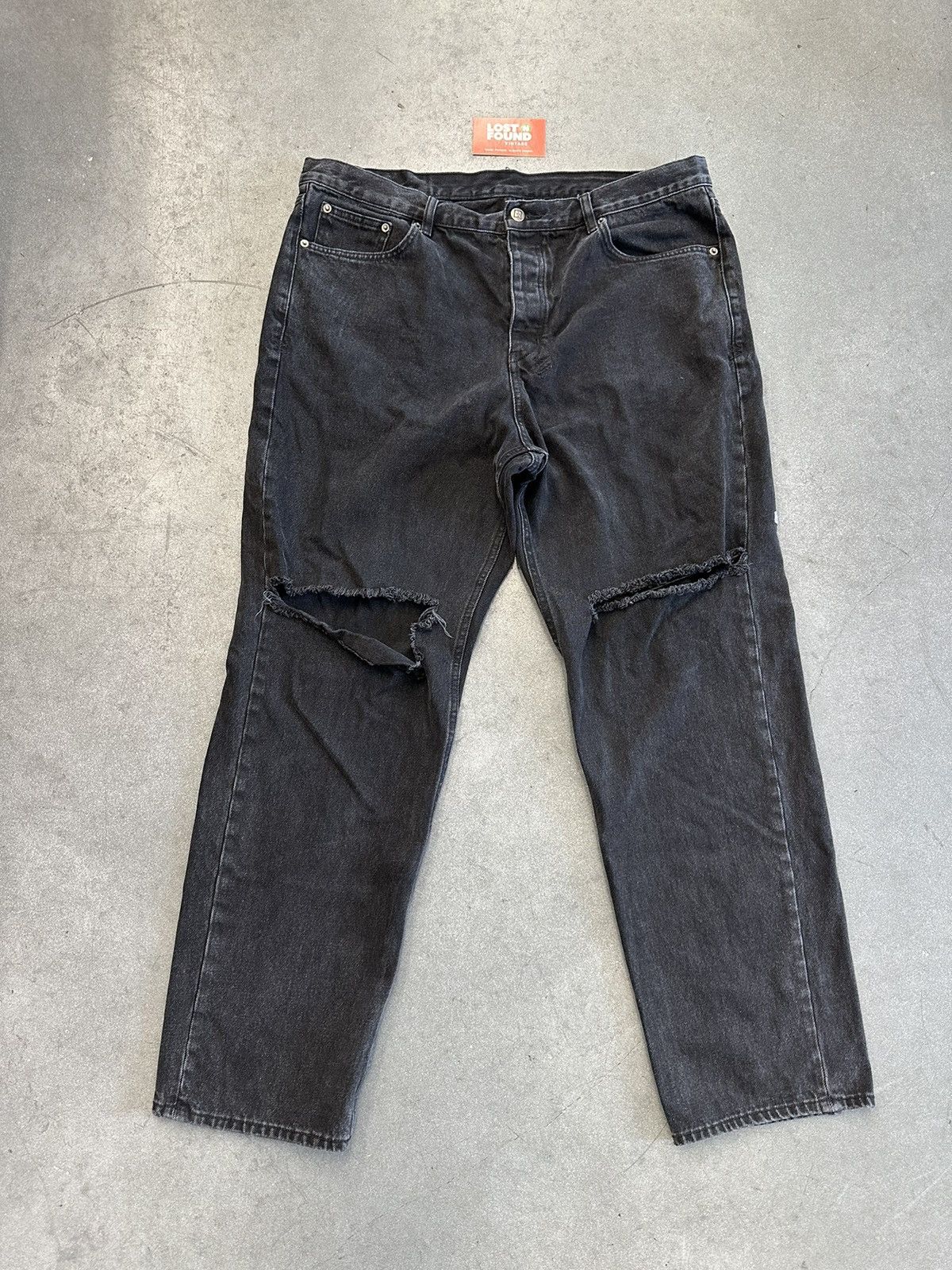 Ksubi Anti K Noir Distressed Denim Pants
