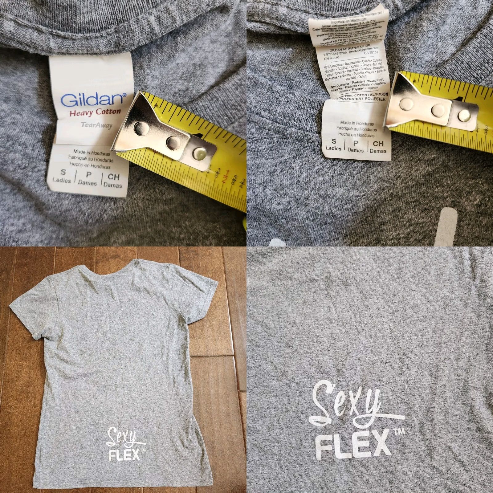 Vintage Repeat Shirt Womens S Gray Finaflex Women Eat Sleep Sexy Flex Top Size Size S / US 4 / IT 40 - 8 Thumbnail
