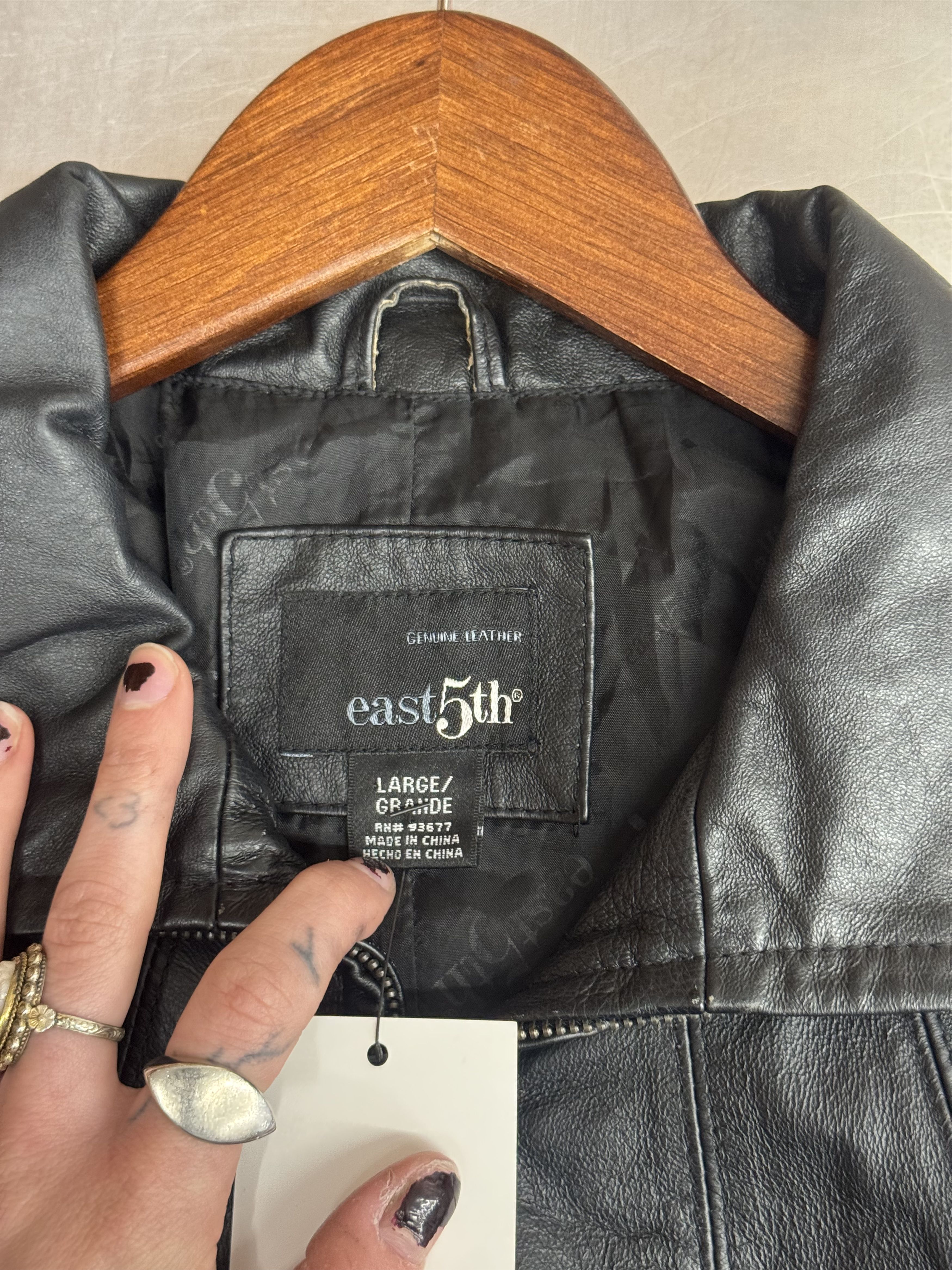 Other Vintage Leather Jacket Size L / US 10 / IT 46 - 4 Thumbnail