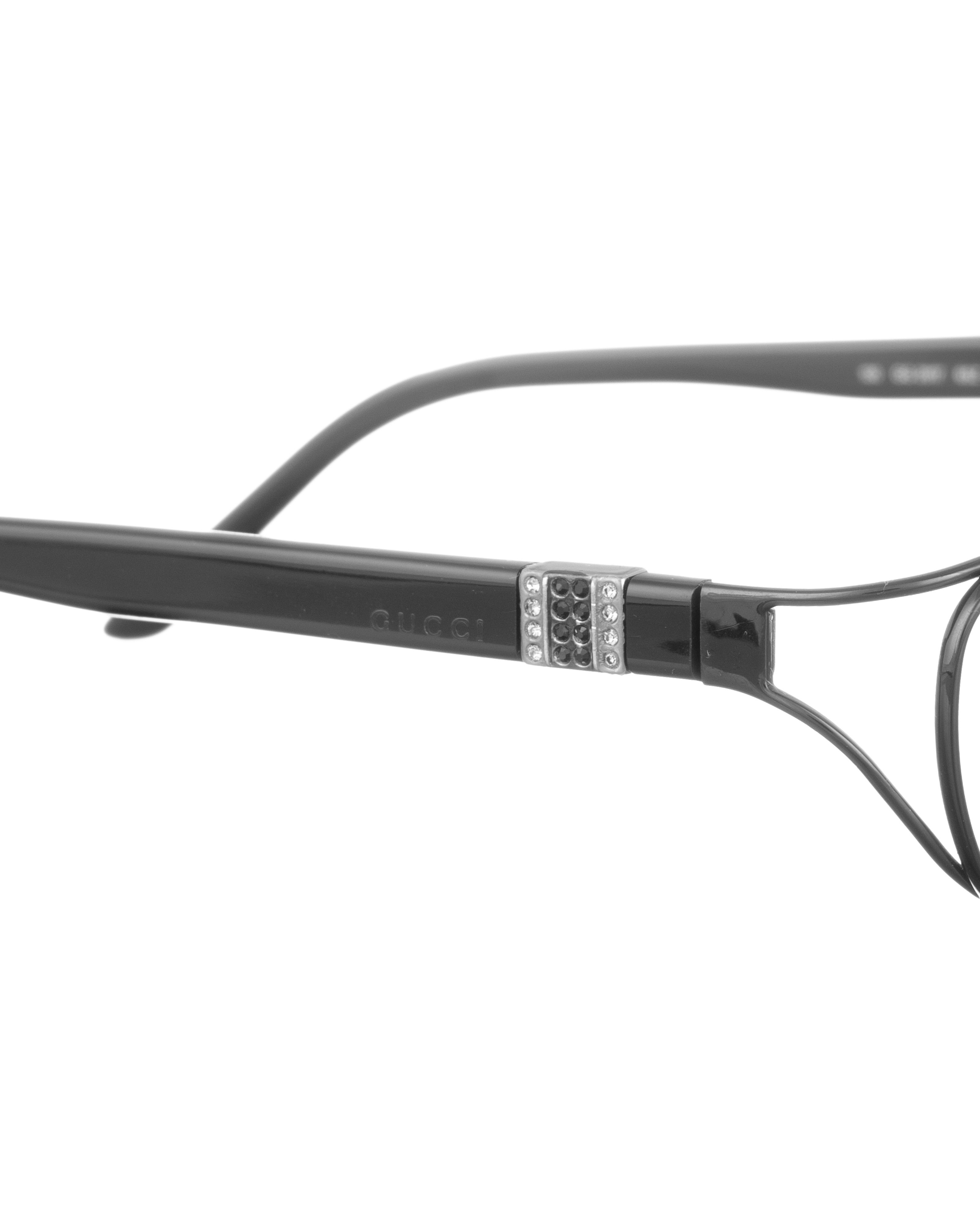 Gucci Gucci 00s Black Glasses with Little Gems Size ONE SIZE - 1 Thumbnail