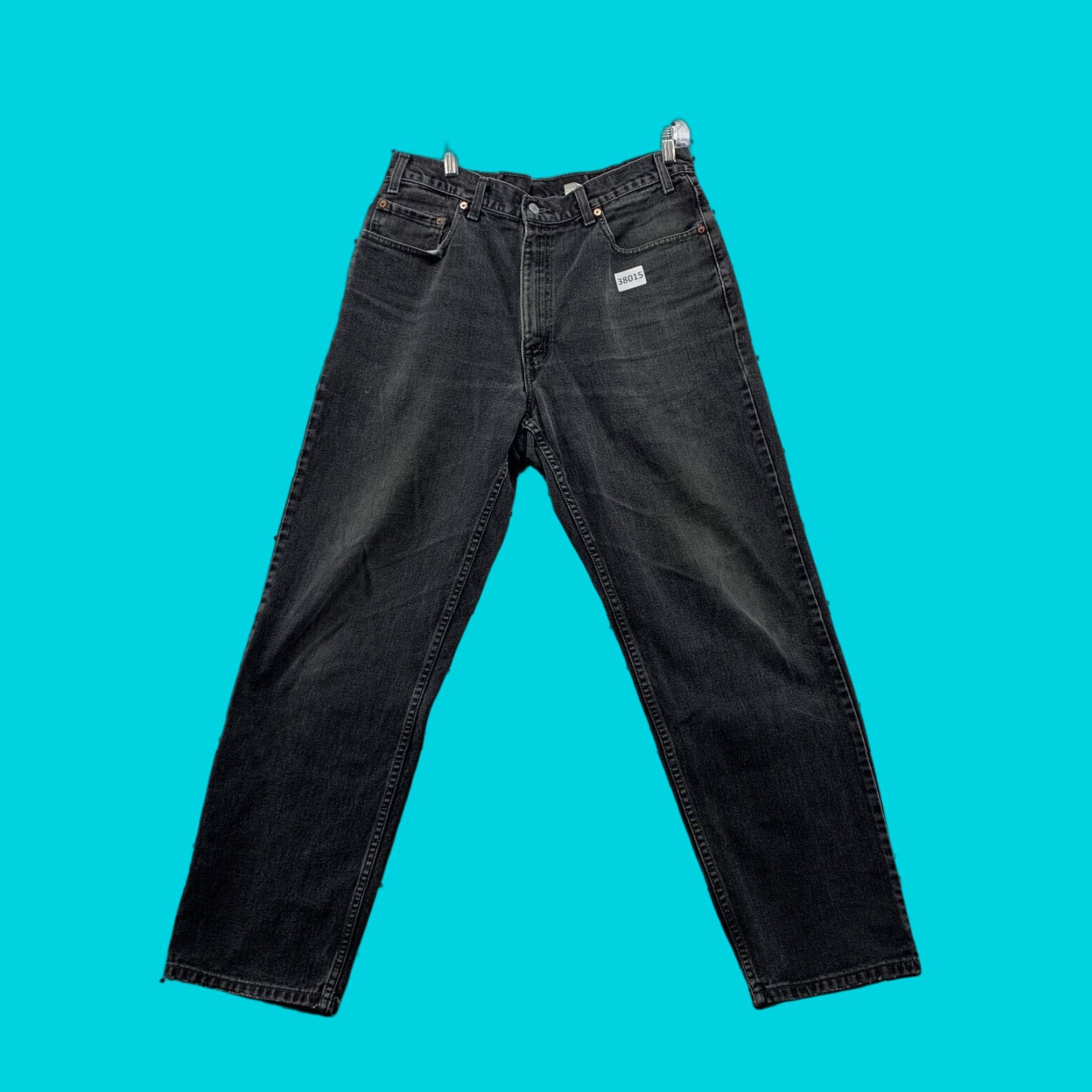 Levi's VINTAGE Levi's 550 Blac Denim Jeans Mens 36x32 Relaxed Straight 90s 35x30 Blue Denim 550 Jeans Mens Straight 90s Levi's Size US 36 / EU 52 - 1 Thumbnail
