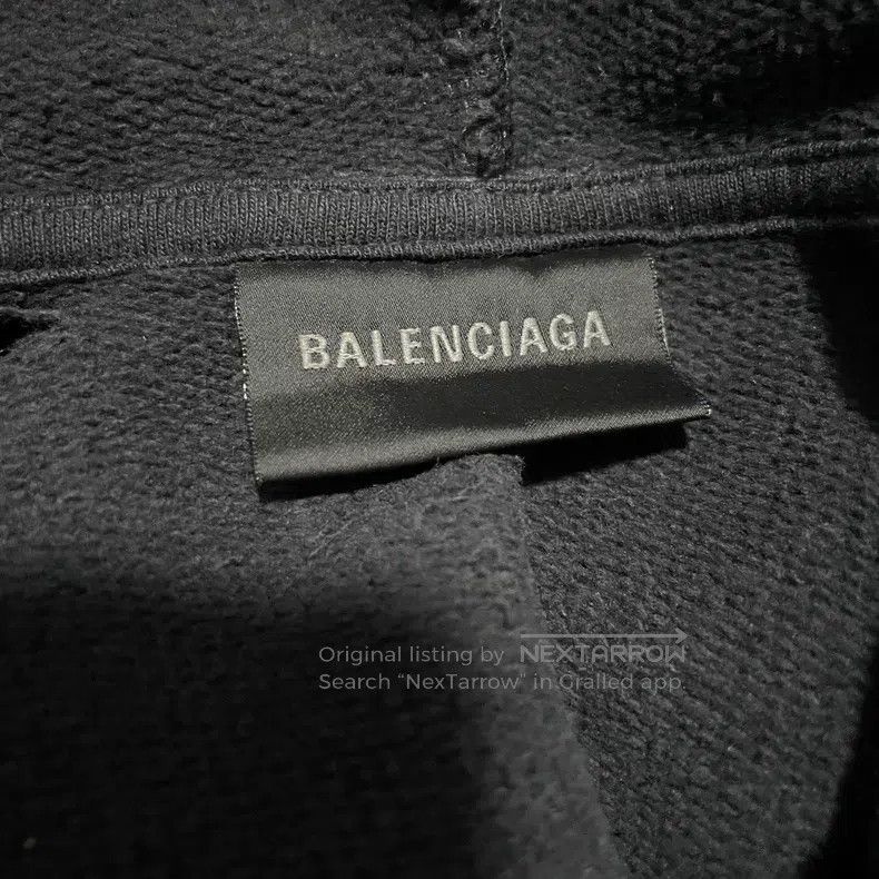 Balenciaga Balenciaga Graffiti Tape Washed Destroyed Zip-Up Hoodie Size US XL / EU 56 / 4 - 3 Thumbnail