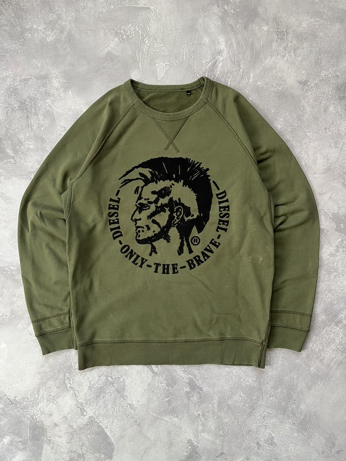 Diesel Y2K Vintage Diesel Sweatshirt Big Logo Pullover Size US M / EU 48-50 / 2 - 1 Thumbnail