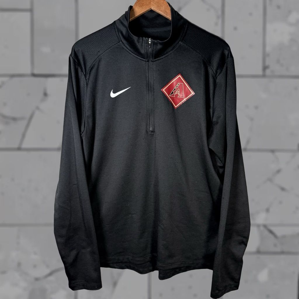 Nike Nike Dri-Fit Arizona Diamondbacks Pullover Jacket Black Half Zip Mens L Size US L / EU 52-54 / 3 - 1 Thumbnail
