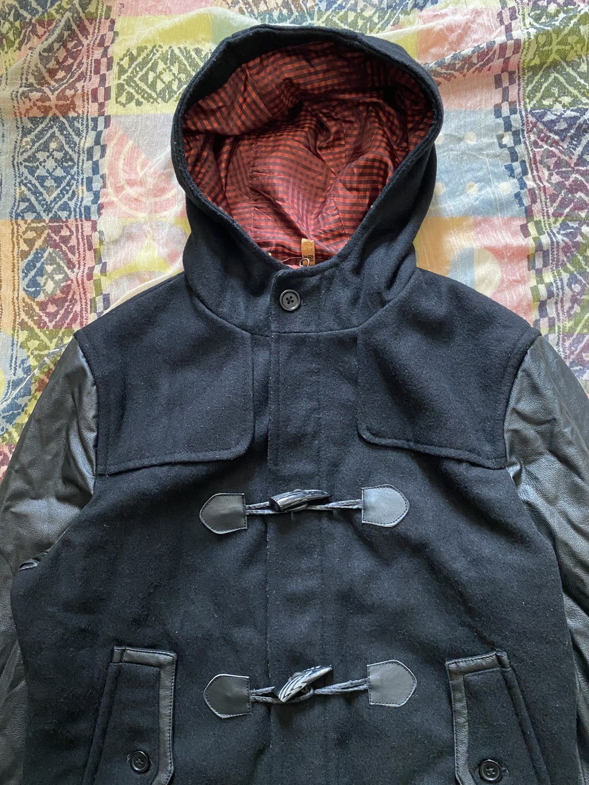 Japanese Brand Mitsumine wool leather gothic punk jacket vkei style Size US L / EU 52-54 / 3 - 4 Thumbnail