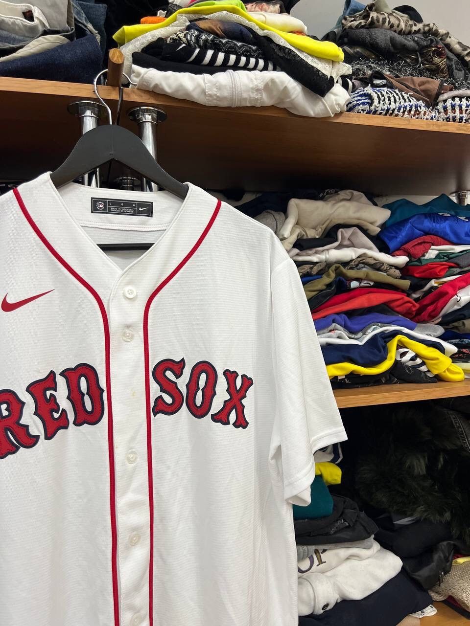 MLB × Nike Nike MLB Boston Red Sox Hype Big Logo Baseball Jersey Size US L / EU 52-54 / 3 - 3 Thumbnail