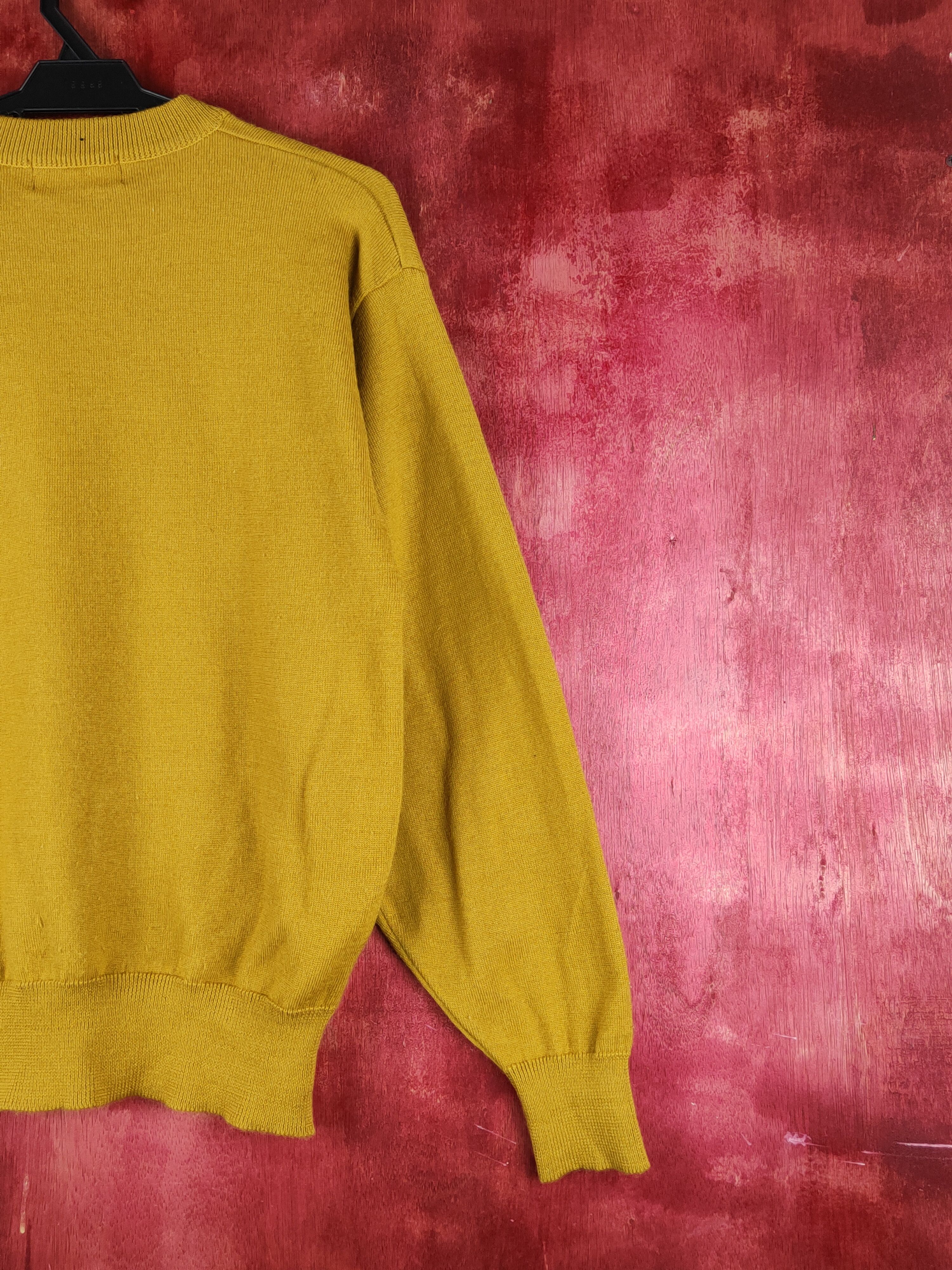 Mr. Junko DL Mr.Junko Koshino Mustard Knitwear Sweatshirt #S1522 Size US M / EU 48-50 / 2 - 12 Thumbnail