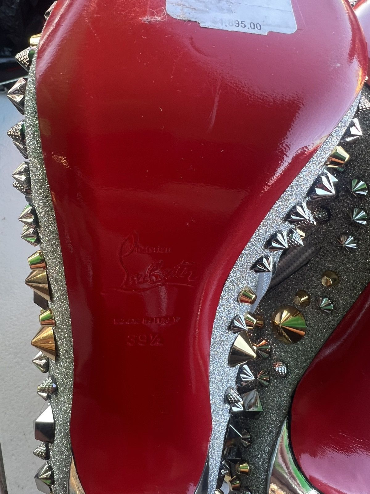 Christian Louboutin Christian Louboutin So Full Kate 100 glitter studded boots Size US 9.5 / IT 39.5 - 7 Thumbnail