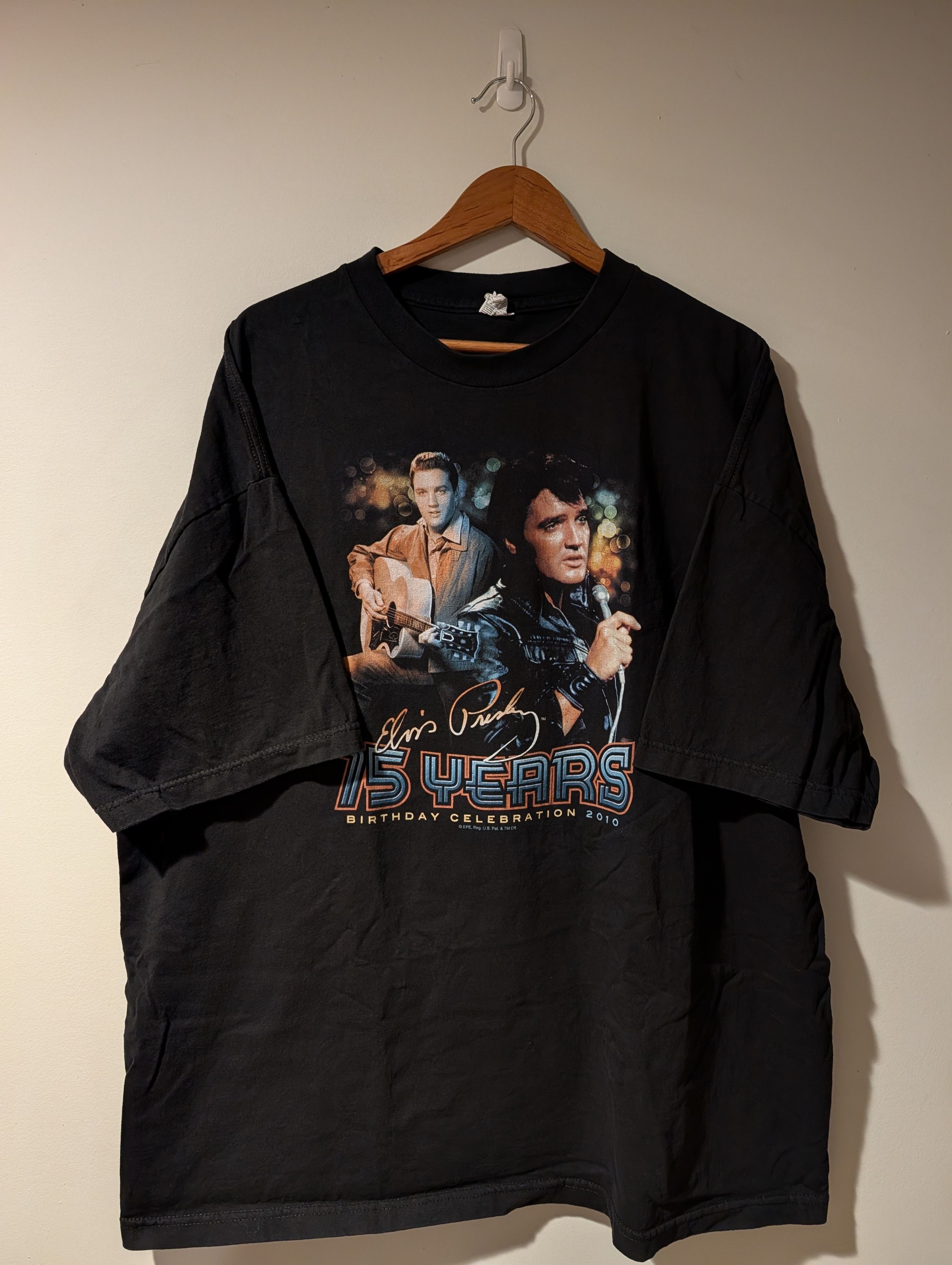 Band Tees Vintage Elvis Presley 75 Years Birthday Celebration T Shirt Size US XXL / EU 58 / 5 - 1 Thumbnail