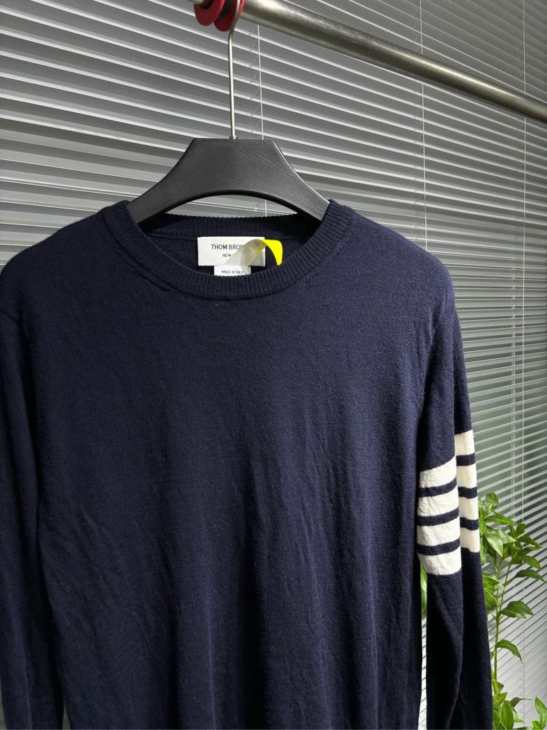 Thom Browne Thom BrowneStriped sweater, dark blue sweater 2503-Nextarro Size US M / EU 48-50 / 2 - 4 Thumbnail
