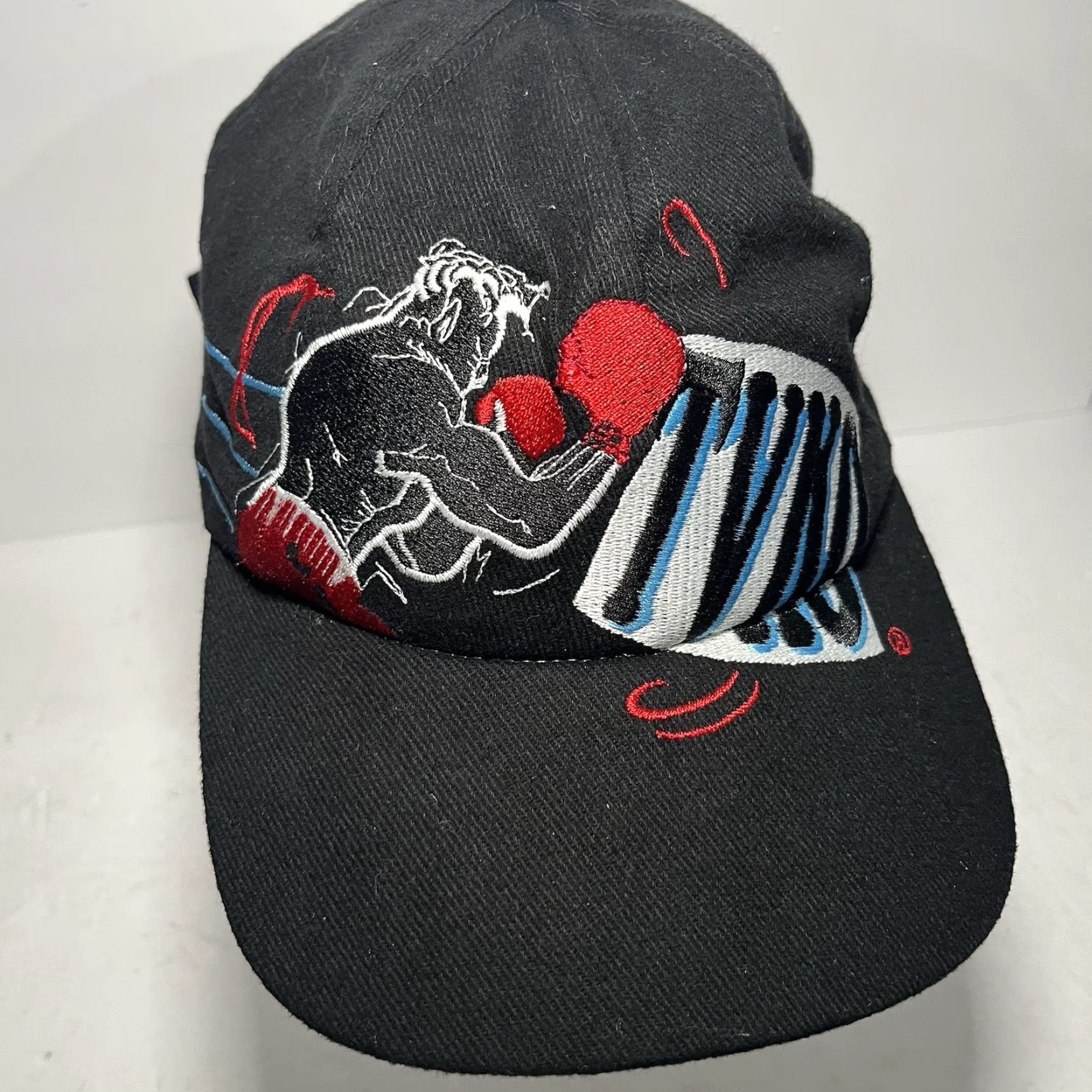 Vintage VINTAGE TVKO Knockout Entertainment Boxing Hat Cap Baseball Cap Unisex Adults One Size Black Genesis Marketing Group Men’s Women’s Baseball Cap Size ONE SIZE - 2 Thumbnail